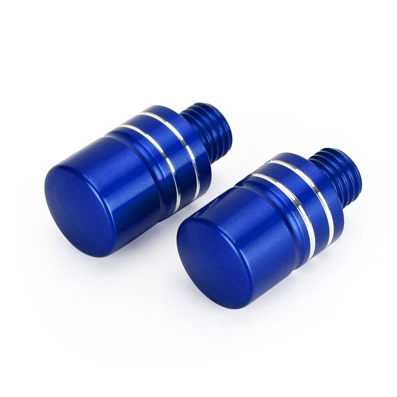 CNC Pair M10 Mirror Blanking Plugs Bolts Fit For BMW R1200GS LC 2013-2016 (Water cooling) Blue