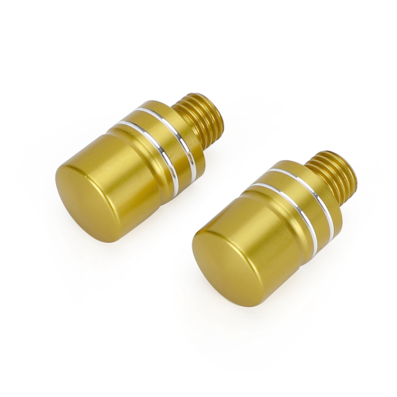 CNC Pair M10 Mirror Blanking Plugs Bolts Fit For BMW R1200GS LC 2013-2016 (Water cooling) Gold