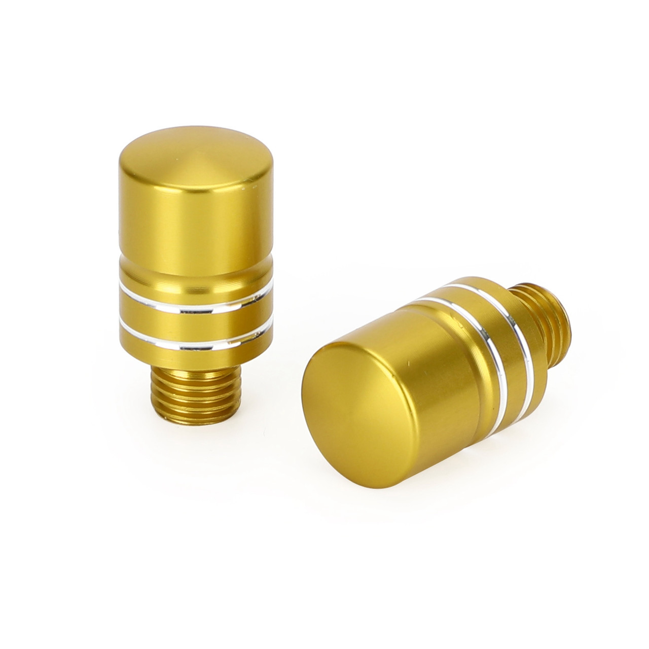 CNC Pair M10 Mirror Blanking Plugs Bolts Fit For BMW R1200GS LC 2013-2016 (Water cooling) Gold