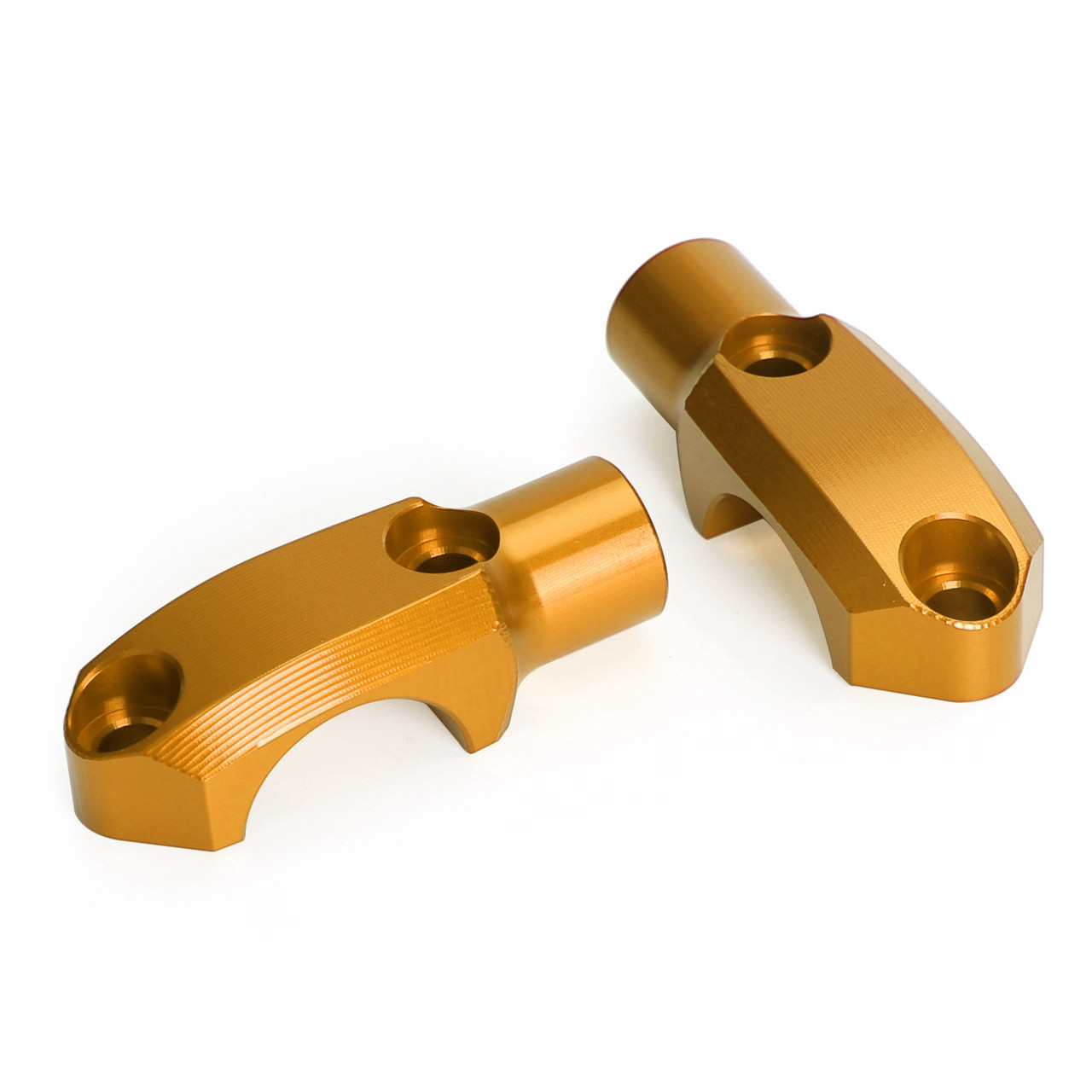CNC Pair Master Cylinder Handlebar Clamps 10mm x 1.25mm Mirror fits For Kawasaki Gold~BC3