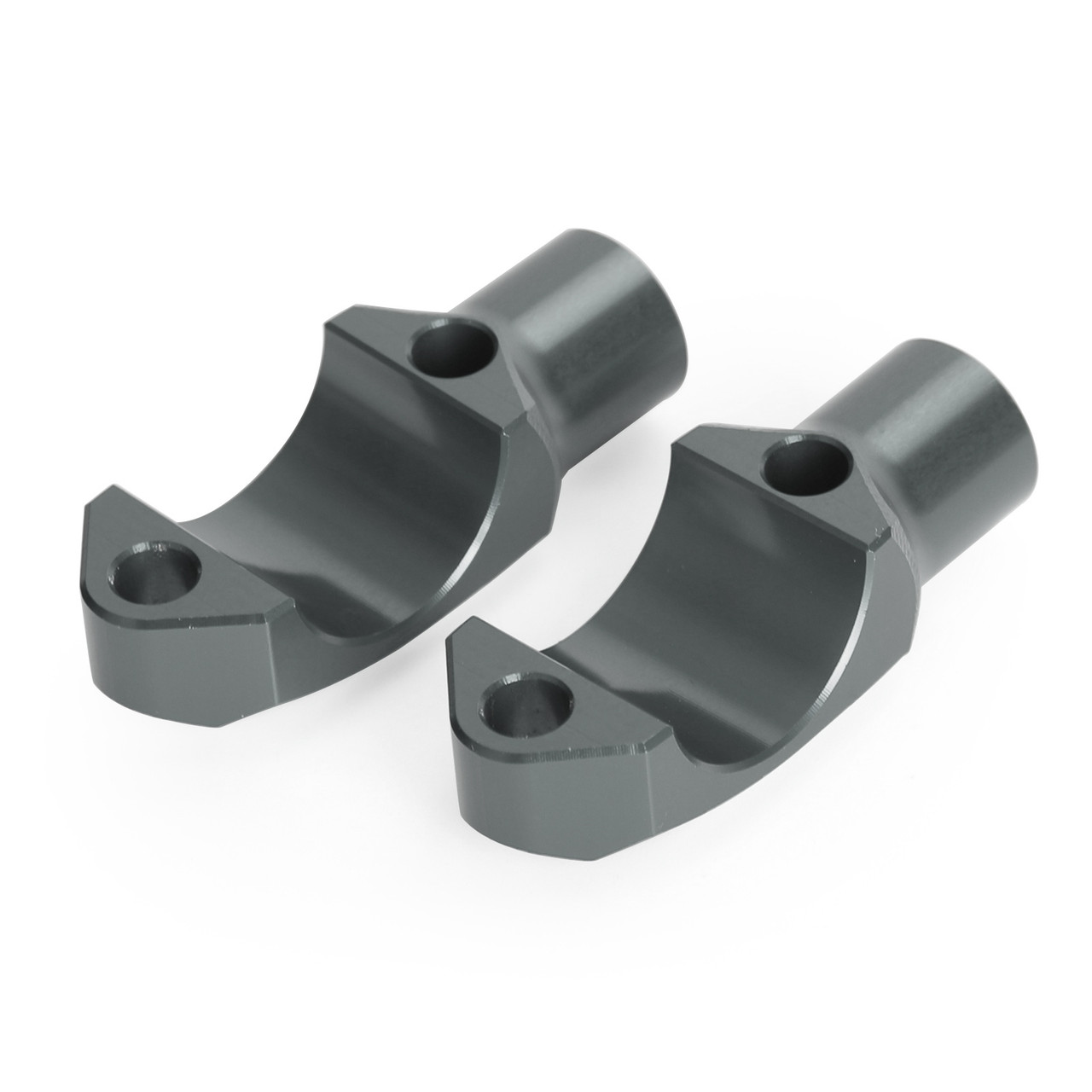 CNC Pair Master Cylinder Handlebar Clamps 10mm x 1.25mm Mirror fits for Honda Gray~BC2