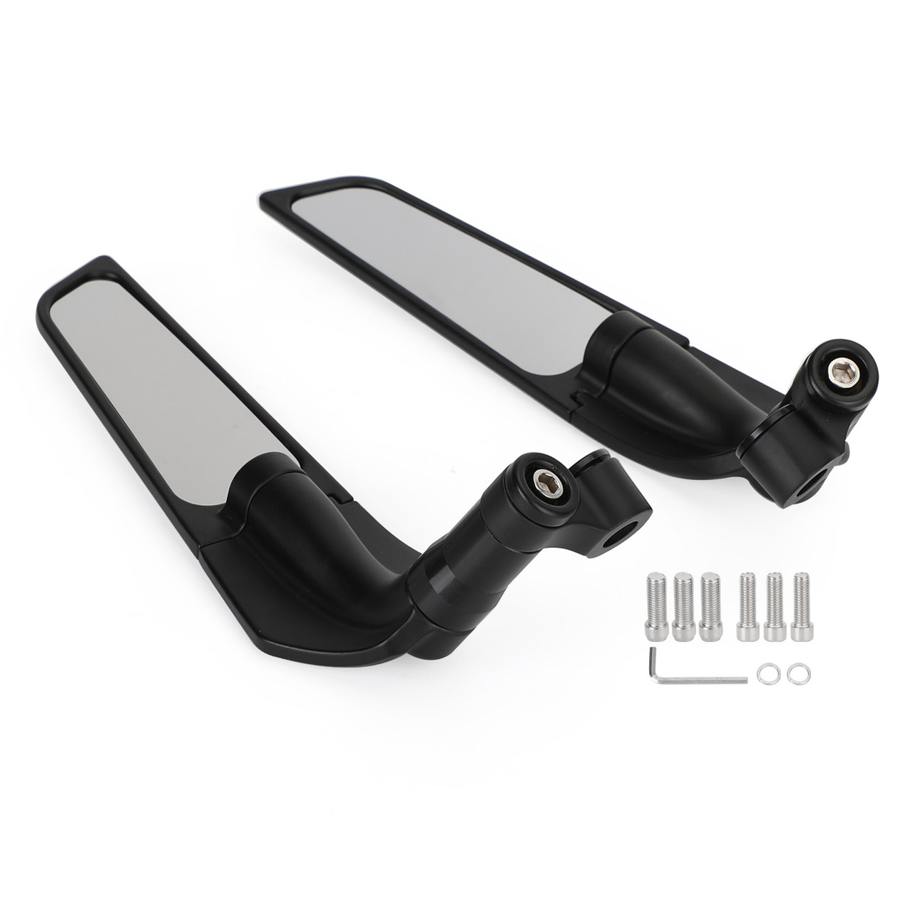 Wind Wing Adjustable Rotating Side Rearview Mirrors Fit For Yamaha MT-01 2005-2011 Tracer 700 / GT 2016-2020 BLK