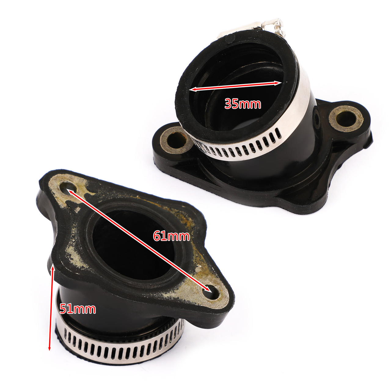 30mm Intake Manifold Boot Insulator Fit for CG 200-250cc ATV / Dirt Bike / Pit Bike / Go Kart / Buggy