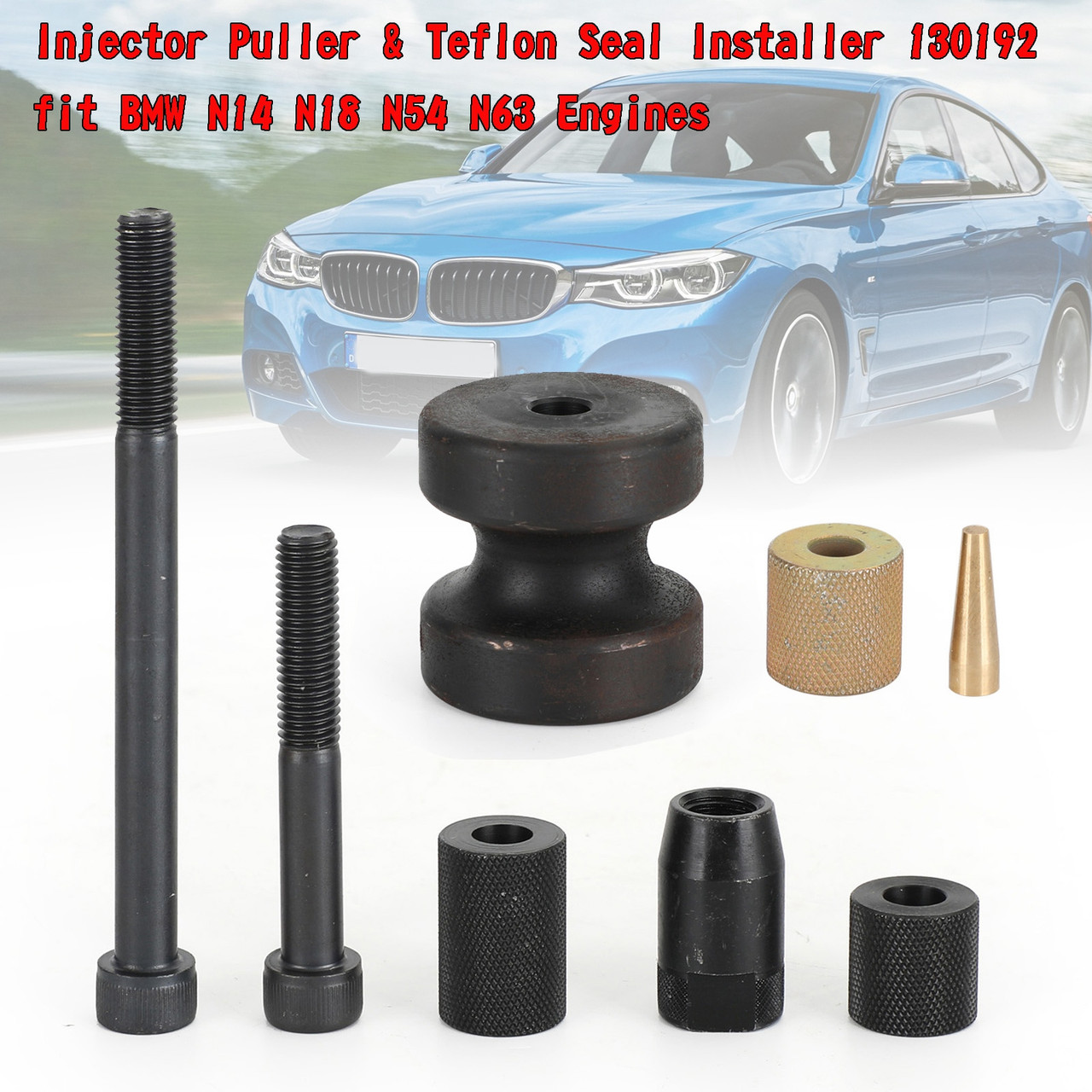 Injector Puller & Teflon Seal Installer 130192 Fit For BMW N14, N18, N54 and N63 engine 550i GT 2010-2013