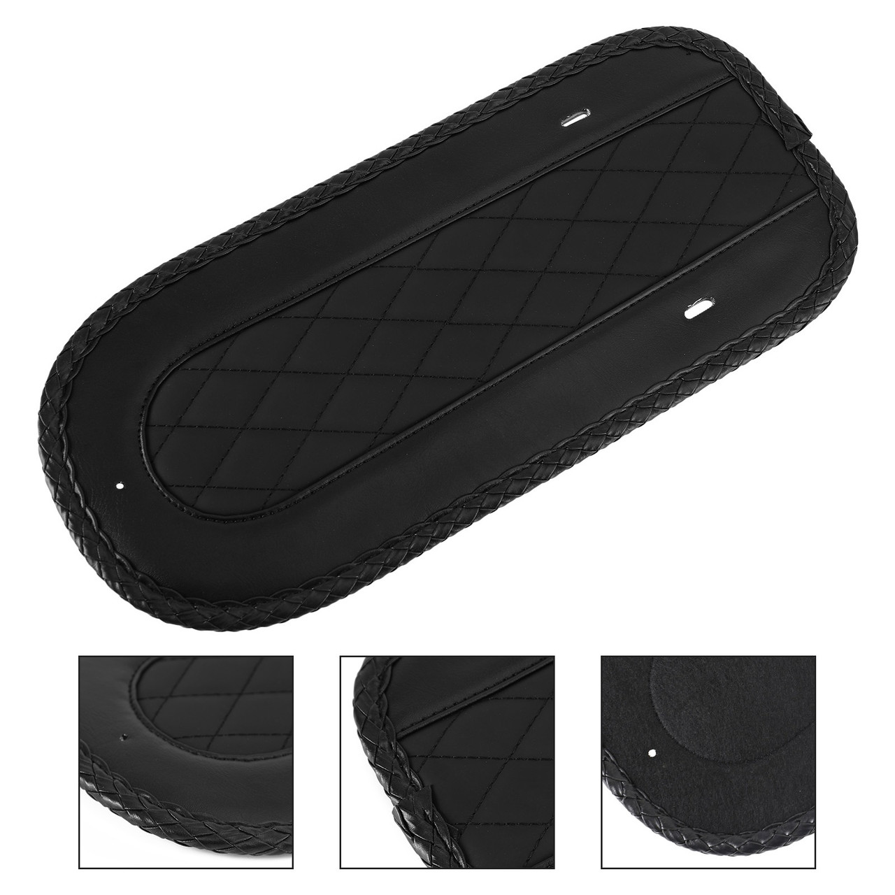Rear Fender Bib PU Leather Fit For Harley Touring 2008-2021 BLK