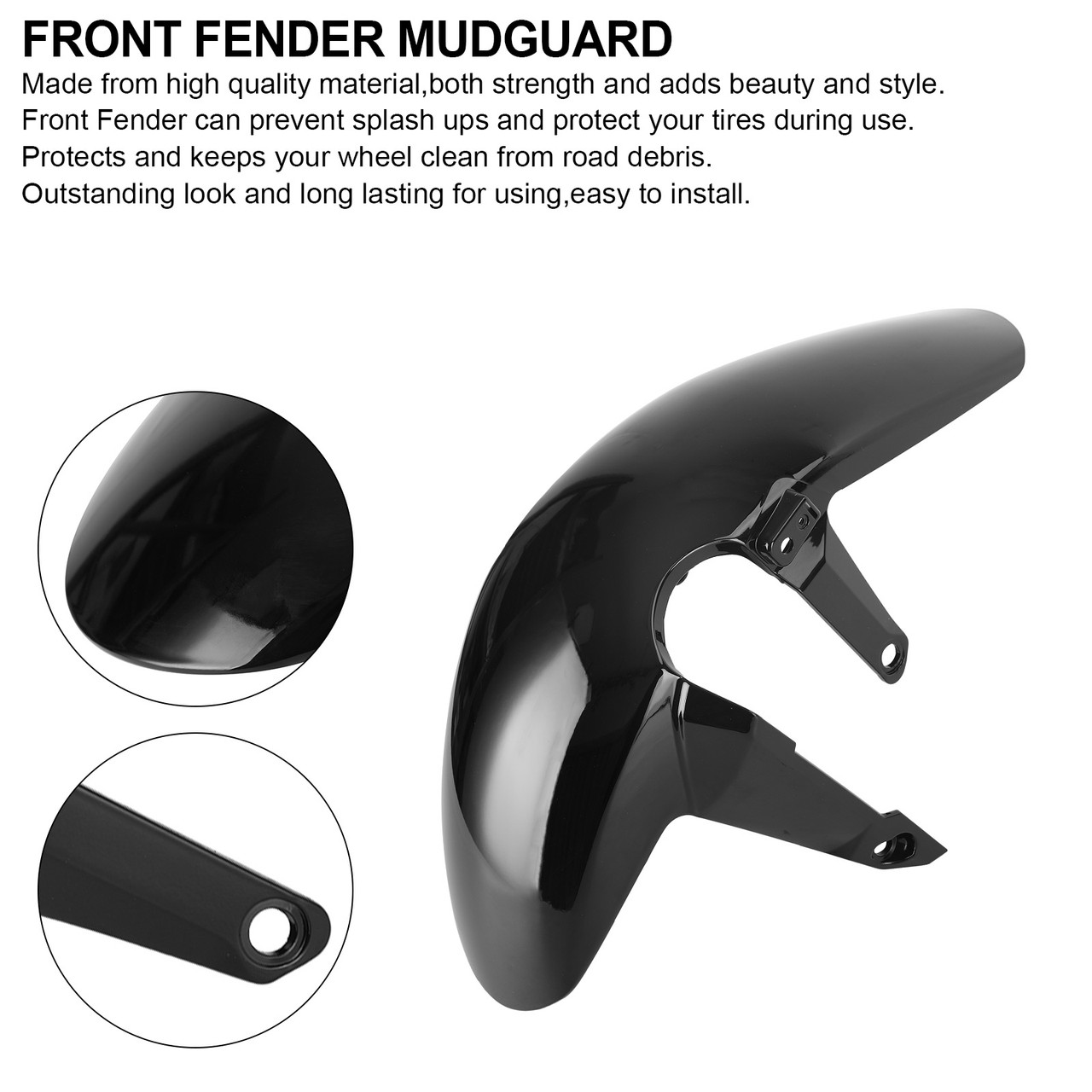 Front Fender Mudguard Fit For Honda CB650R / CBR650R 2019-2021 GBlack