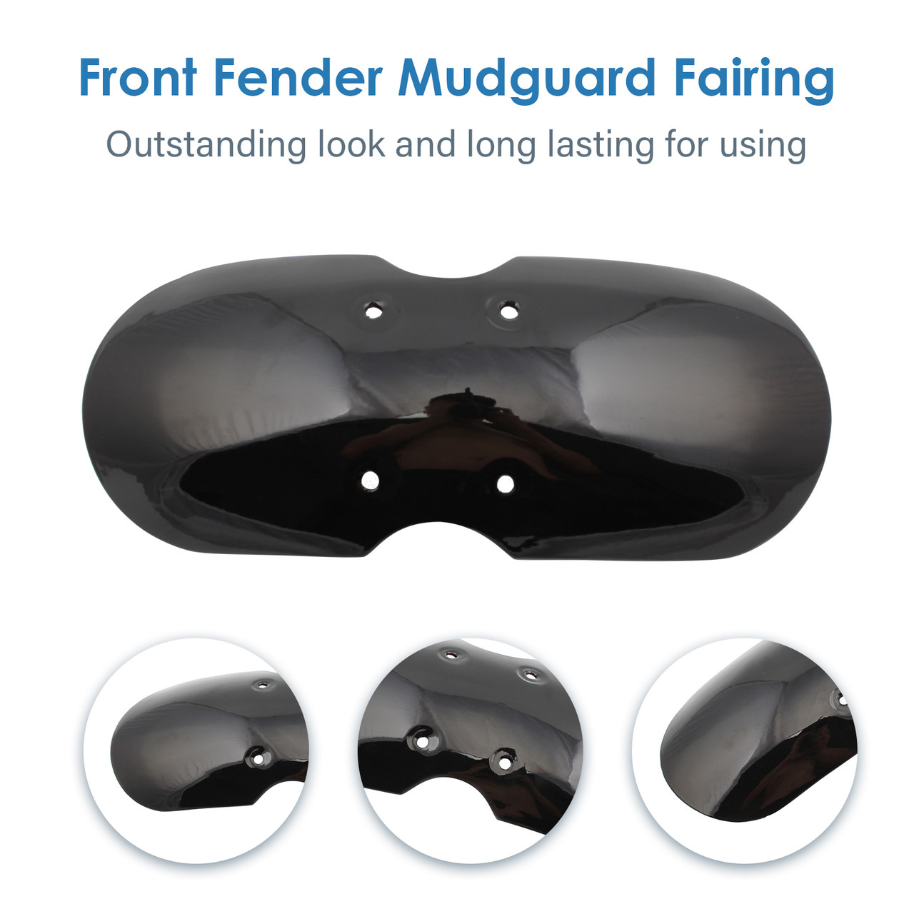 Front Fender Mudguard Fairing Fit For Triumph (Air Cooled) Bonneville / T100 / Scrambler / Thruxton 900 2001-2016 GBlack