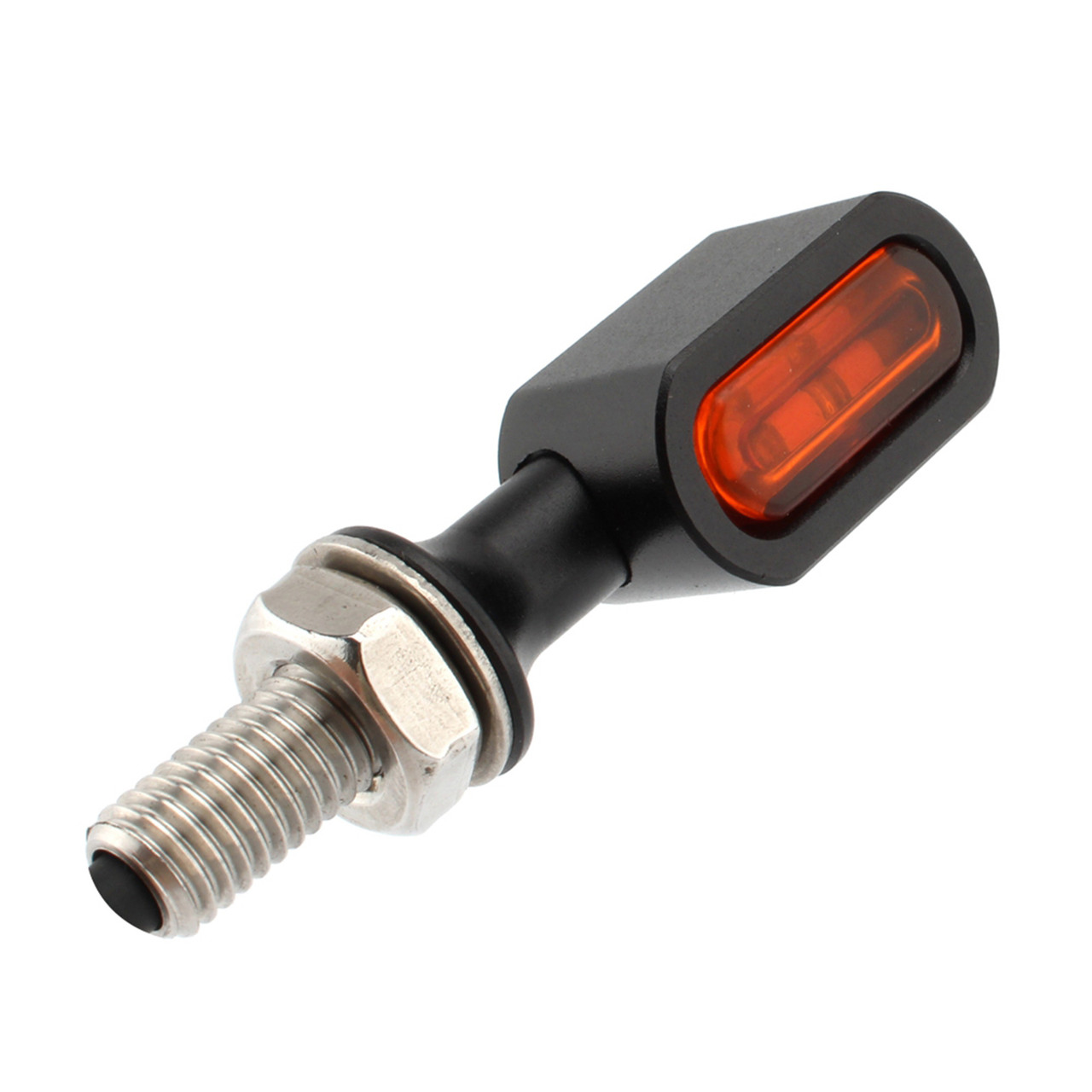 LED Rear Mini Turn Signal Indicator Light Fit for Harley motorcycles, chopper, cruiser, custom bikes BLKA