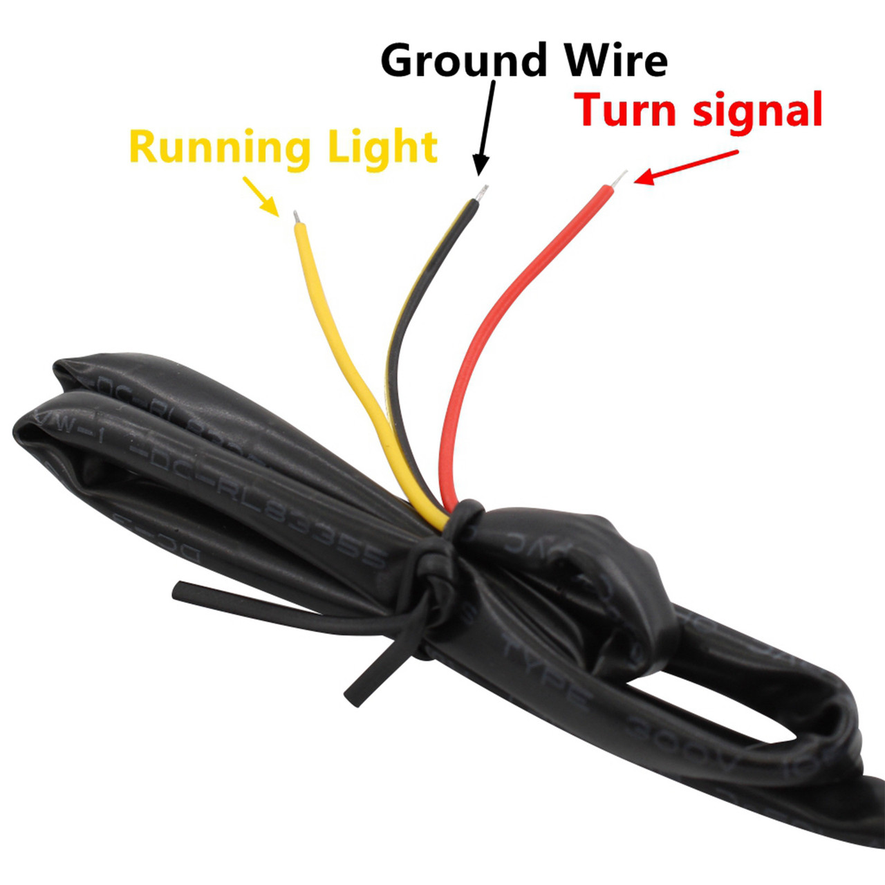 LED Rear Mini Turn Signal Indicator Light Fit for Harley motorcycles, chopper, cruiser, custom bikes BLKS