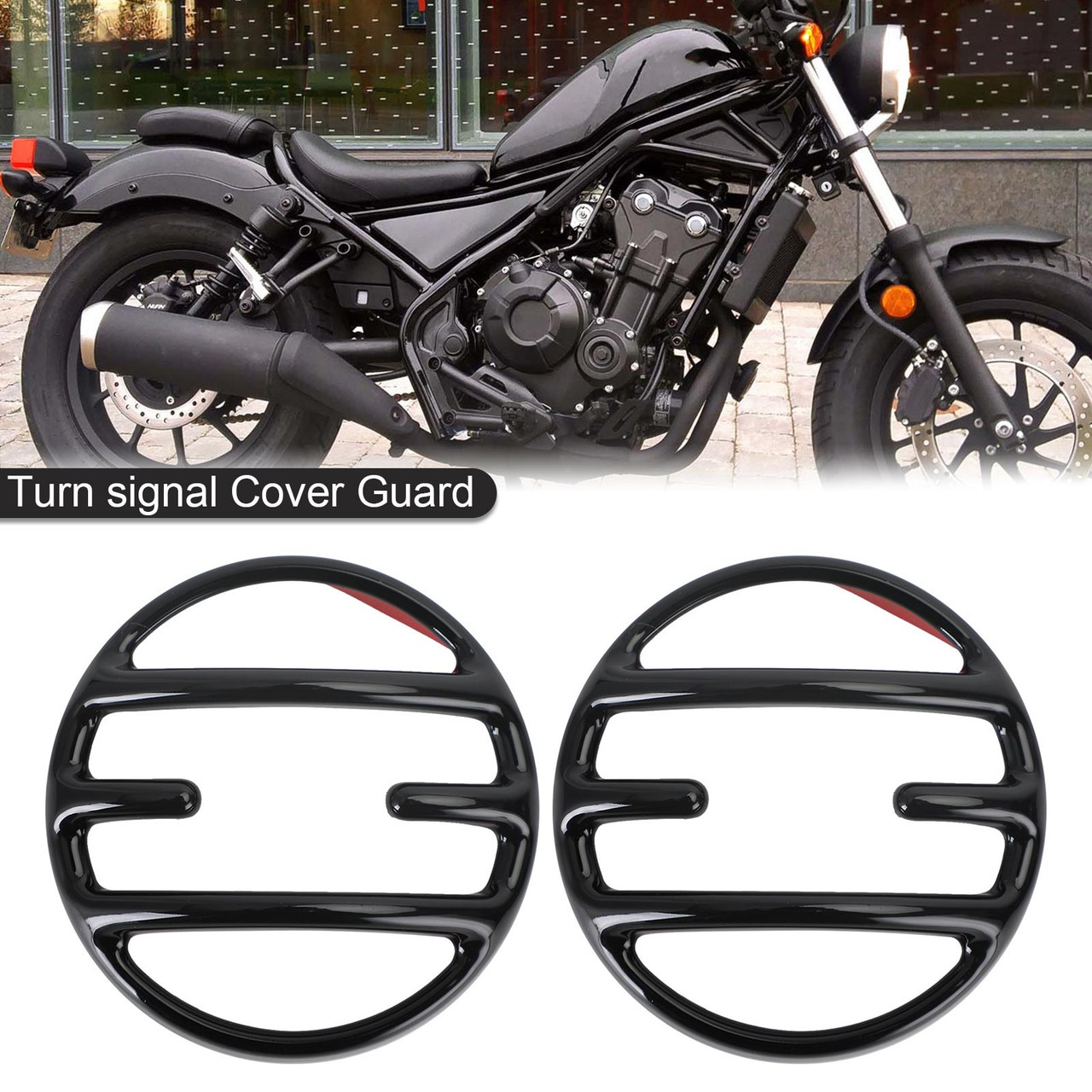 Turn signal Cover Guard Fit for HONDA REBEL CMX 300 500 2017-2021 Black