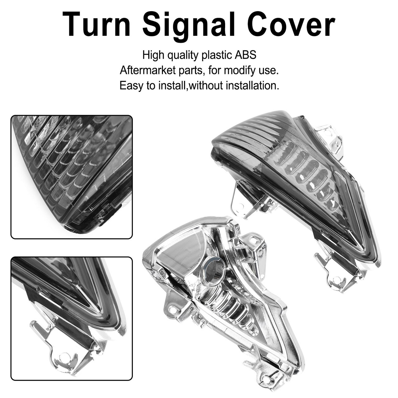 Turn signal Cover Fit for KAWASAKI ER-6N 2008-2011 EX650 Ninja 650 2009-2011 ER400 ER-4N 2011-2013 Smoke