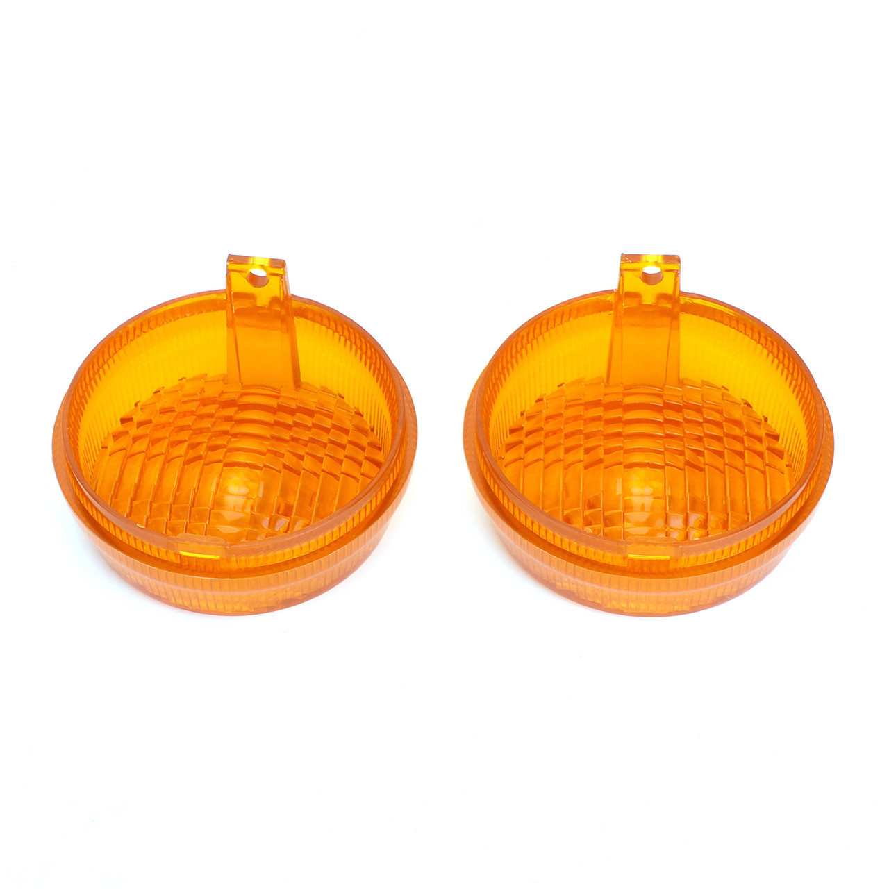 Turn Signal Light Lenses Cover Fit for Kawasaki Vulcan 2000 / 1600 Classic Nomad 1600 2005 Amber