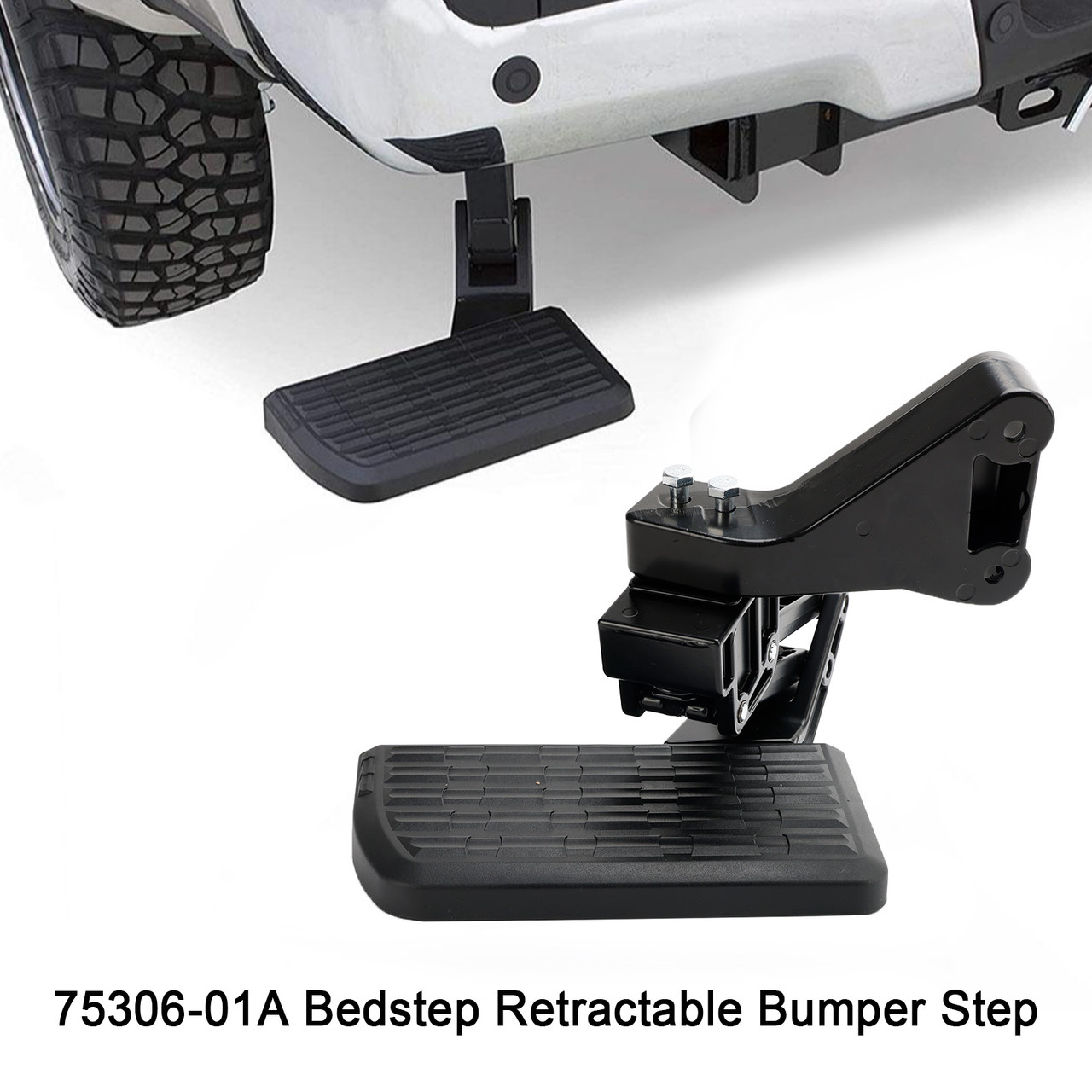75306-01A BedStep Retractable Bumper Step For Dodge Ram 2500/3500 2013-2018