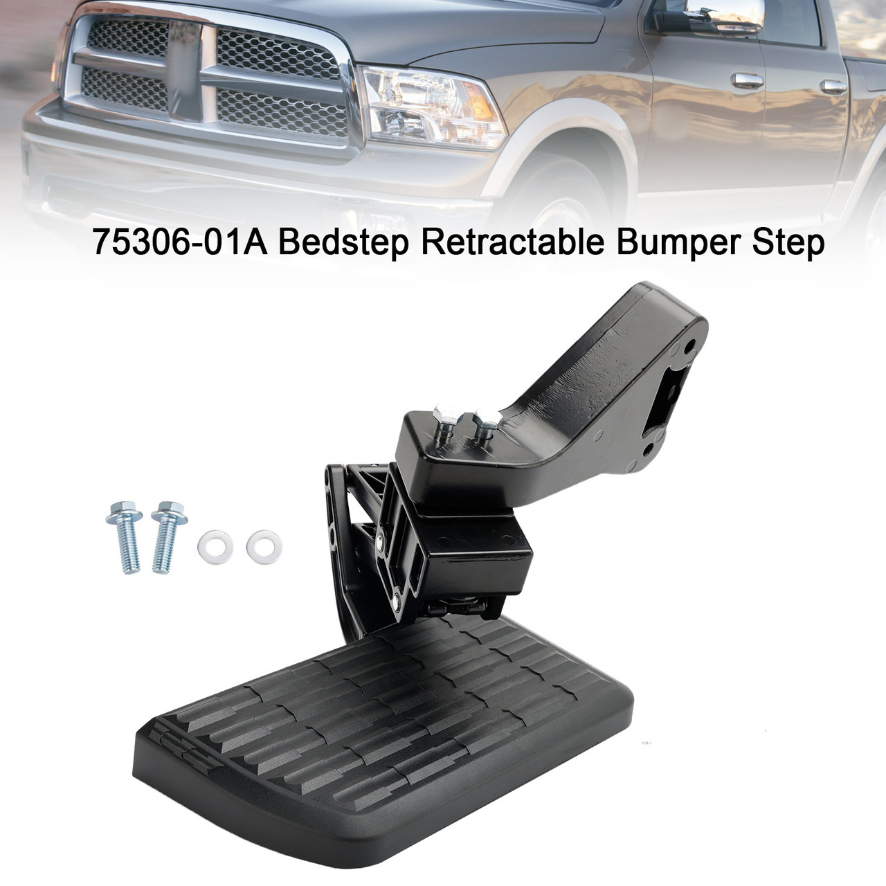 75306-01A BedStep Retractable Bumper Step For Dodge Ram 2500/3500 2013-2018