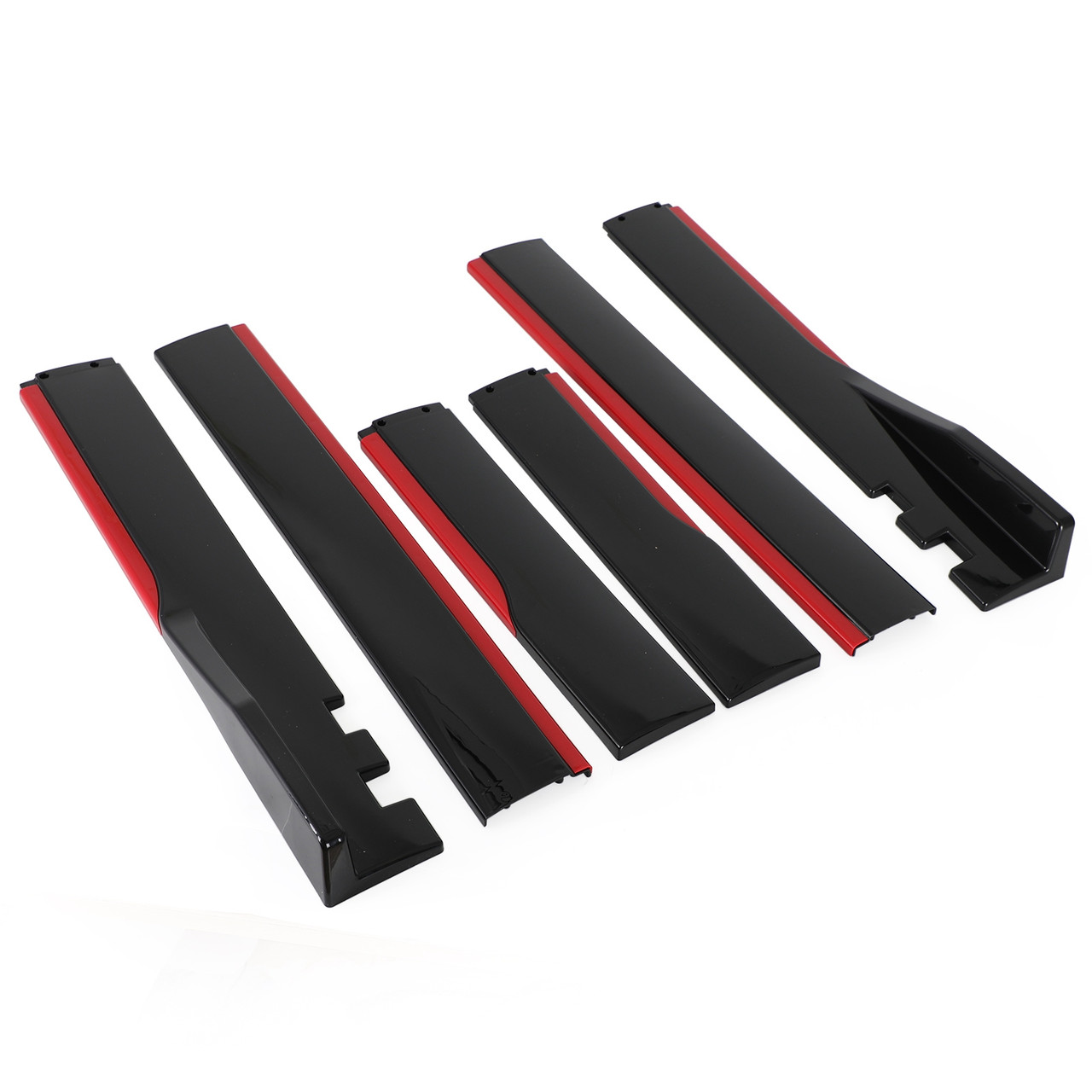 78.7" Universal Side Skirt Extensions Rocker Panel Splitters Lip Polypropylene