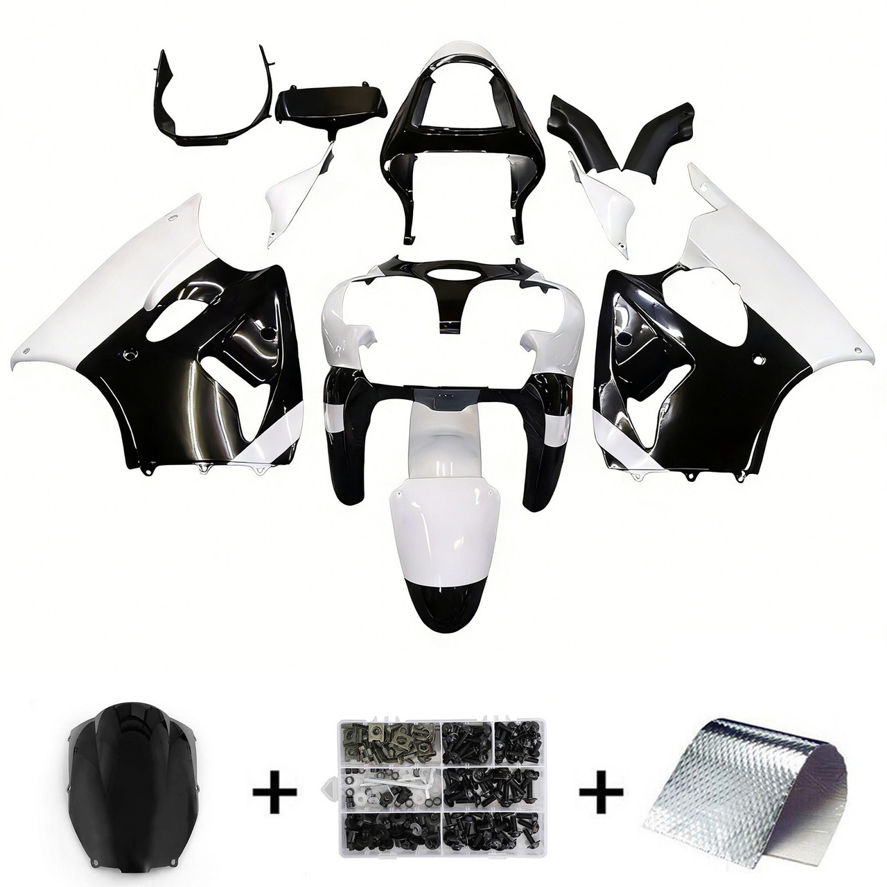 Kawasaki ZX6R 636 2000-2002 ZZR600 05-08 Amotopart Fairing Kit Generic #115