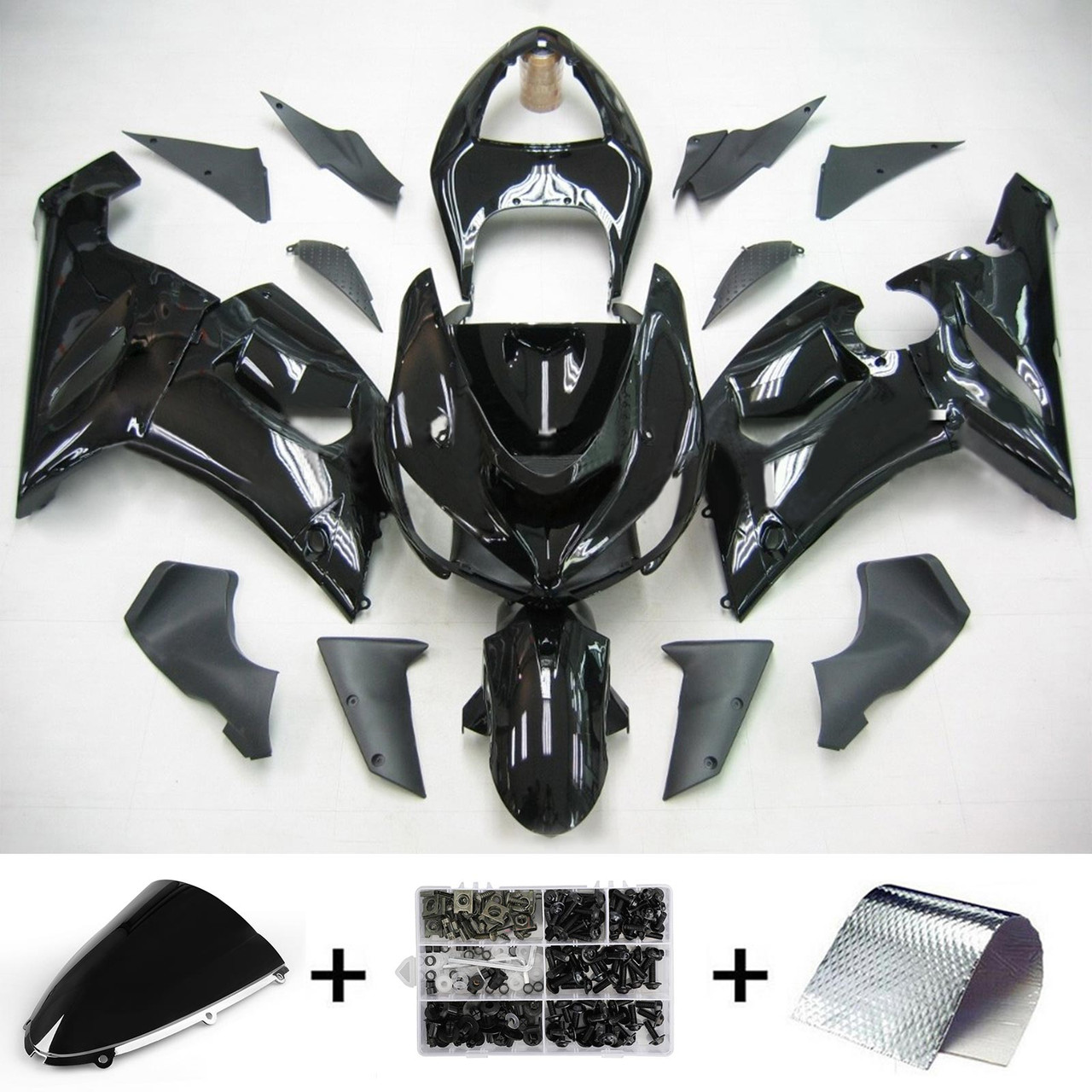 Kawasaki ZX6R 636 2005-2006 Amotopart Fairing Kit Generic #105