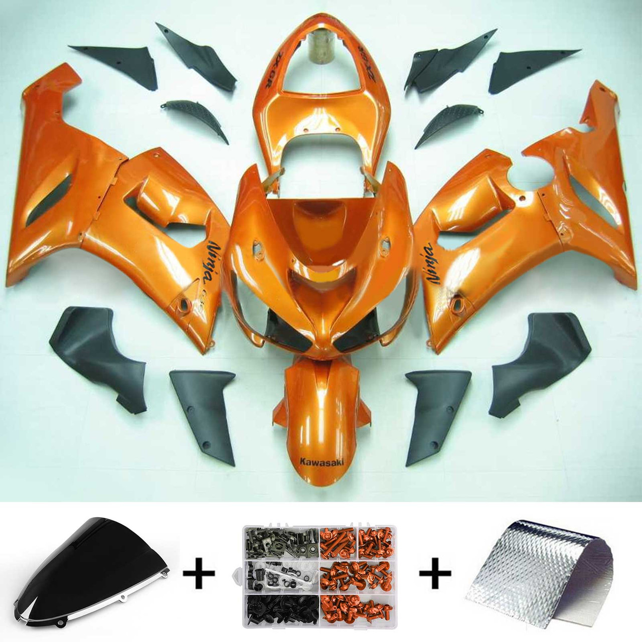 Kawasaki ZX6R 636 2005-2006 Amotopart Fairing Kit Generic #109