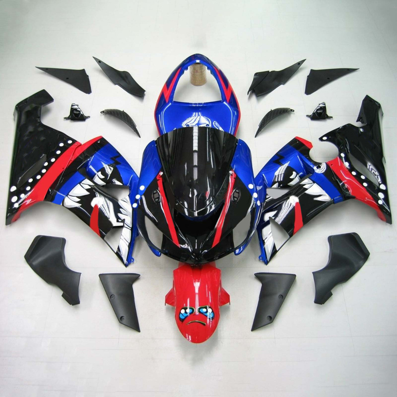 Kawasaki ZX6R 636 2005-2006 Amotopart Fairing Kit Generic #115