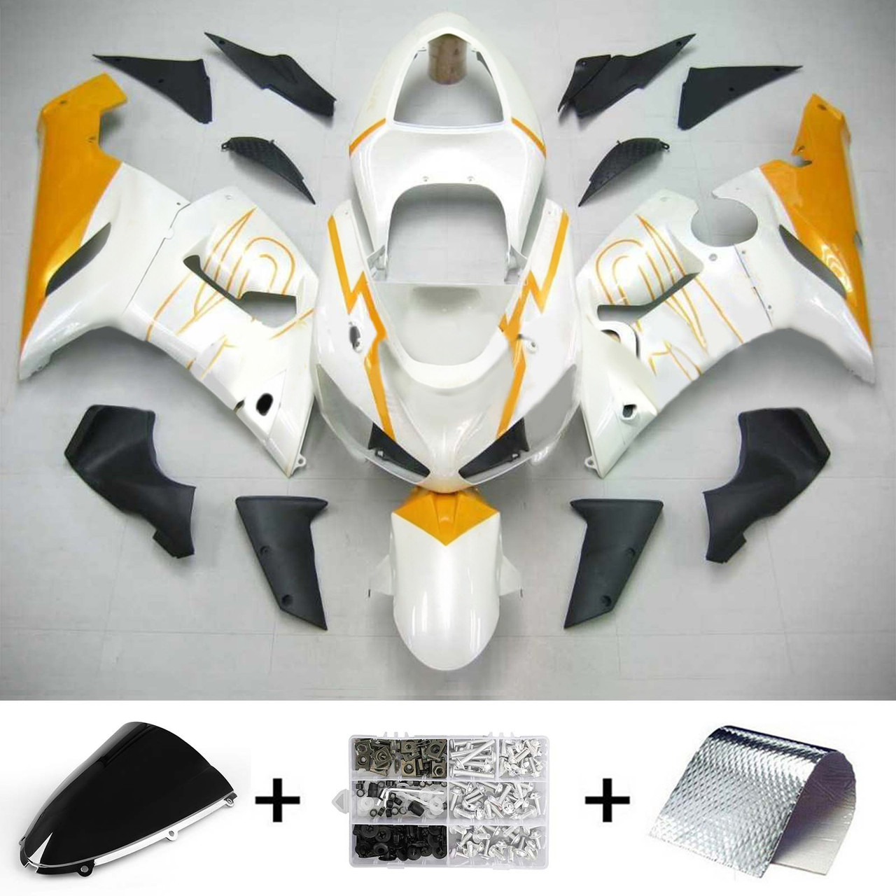 Kawasaki ZX6R 636 2005-2006 Amotopart Fairing Kit Generic #122