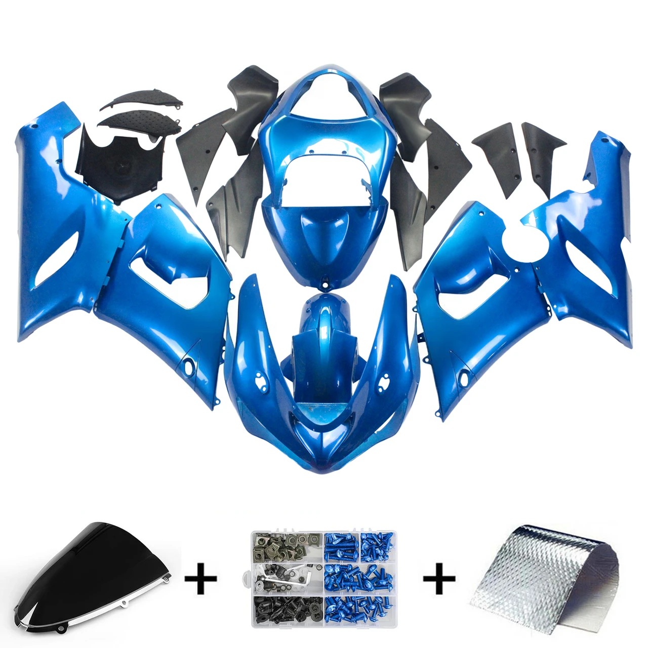 Kawasaki ZX6R 636 2005-2006 Amotopart Fairing Kit Generic #127