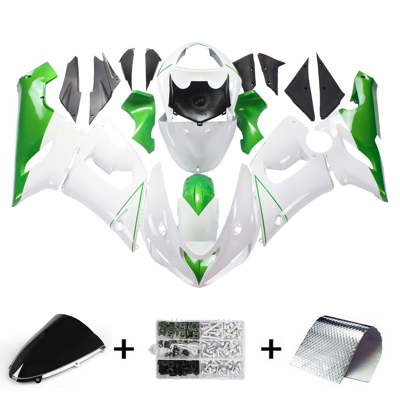 Kawasaki ZX6R 636 2005-2006 Amotopart Fairing Kit Generic #128