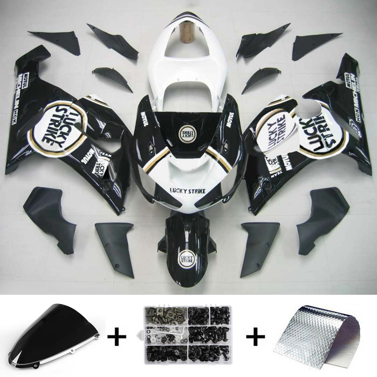 Kawasaki ZX6R 636 2005-2006 Amotopart Fairing Kit Generic #135