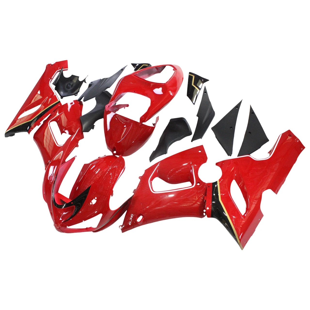 Kawasaki ZX6R 636 2005-2006 Amotopart Fairing Kit Generic #136