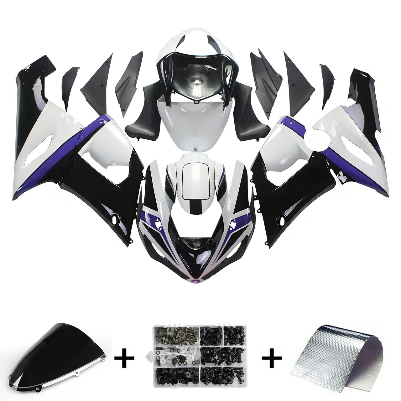 Kawasaki ZX6R 636 2005-2006 Amotopart Fairing Kit Generic #142