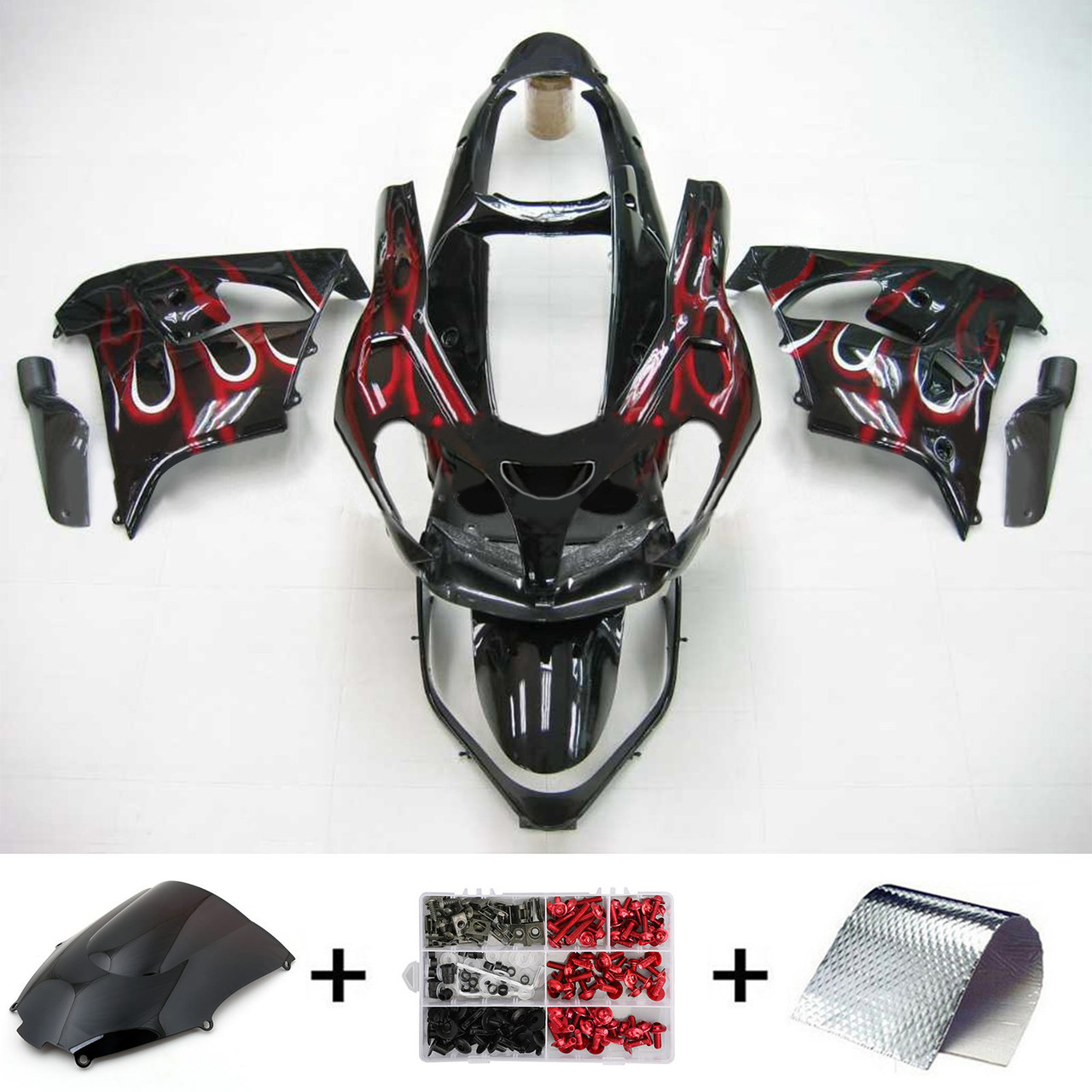 Kawasaki ZX9R 2000-2001 Amotopart Fairing Kit Generic #103