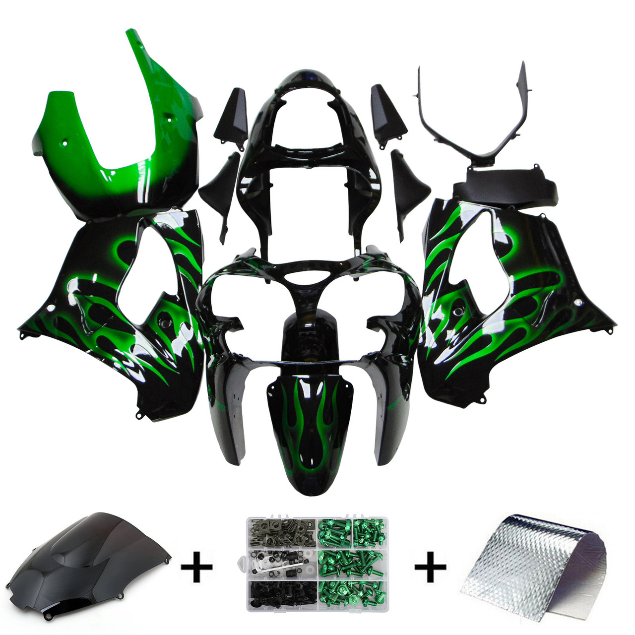 Kawasaki ZX9R 2000-2001 Amotopart Fairing Kit Generic #105