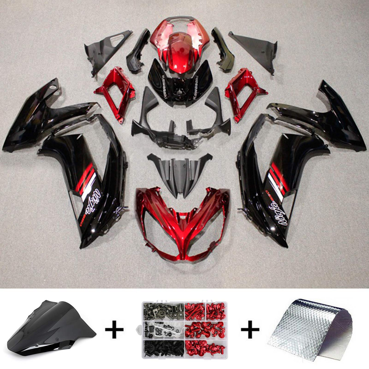 Kawasaki ER6F/Ninja 650 2012-2016 Amotopart Fairing Kit Generic #114