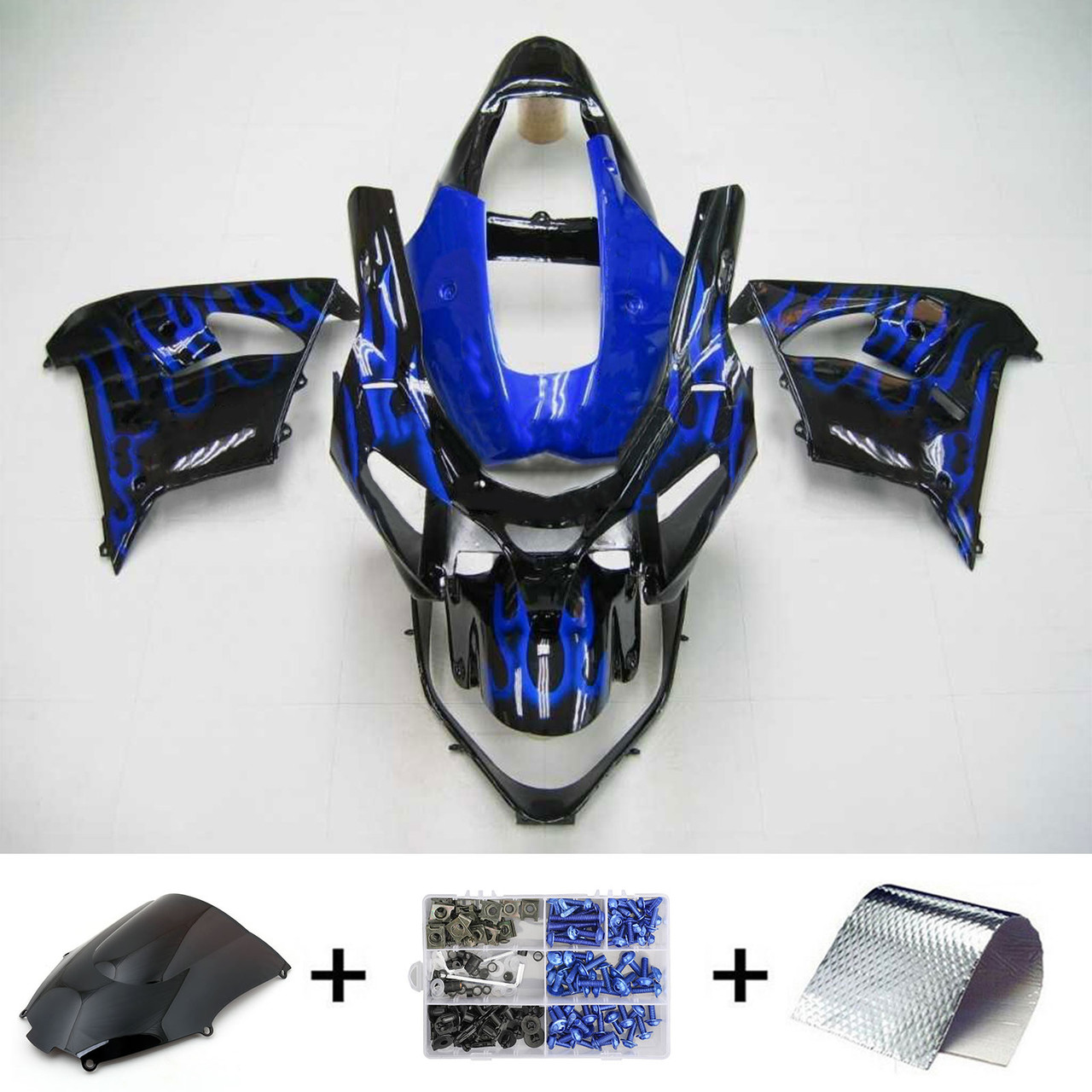 Kawasaki ZX9R 2002-2003 Amotopart Fairing Kit Generic #111