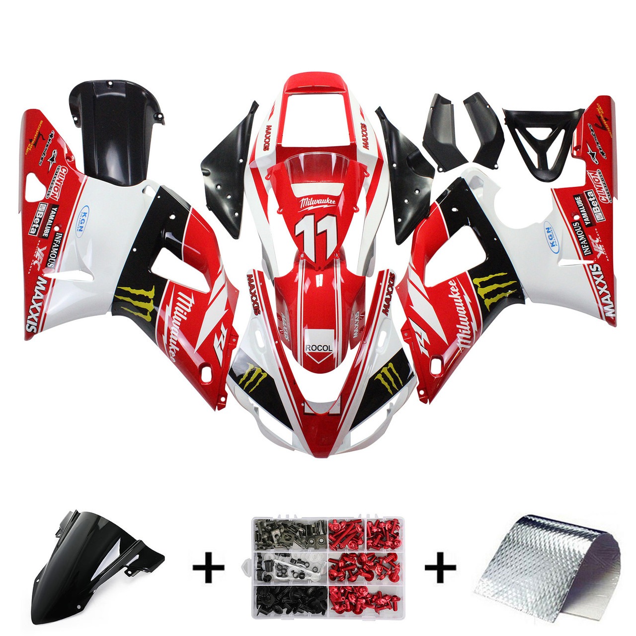 Yamaha YZF 1000 R1 1998-1999 Amotopart Fairing Kit Generic #109 