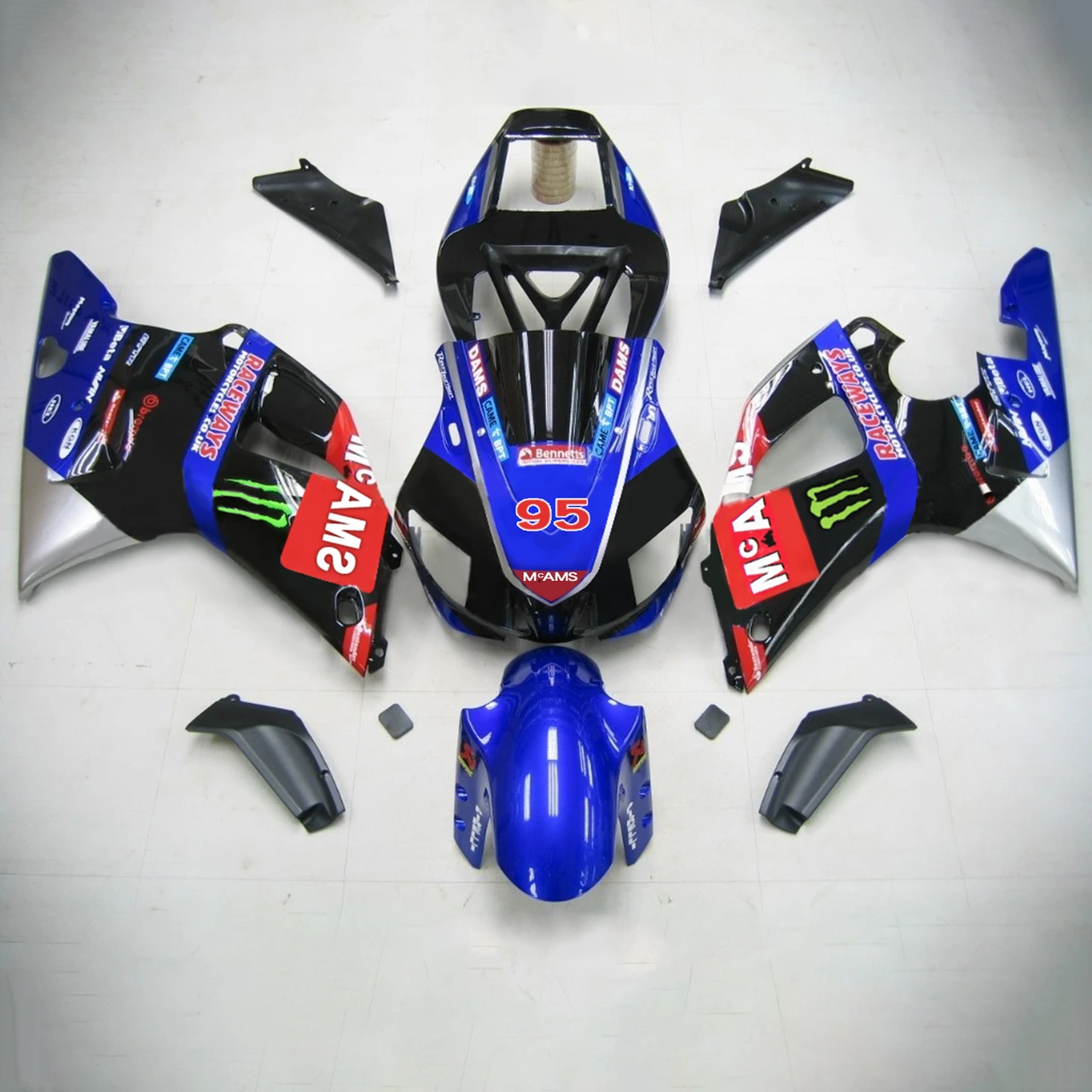 Yamaha YZF 1000 R1 1998-1999 Amotopart Fairing Kit Generic #110