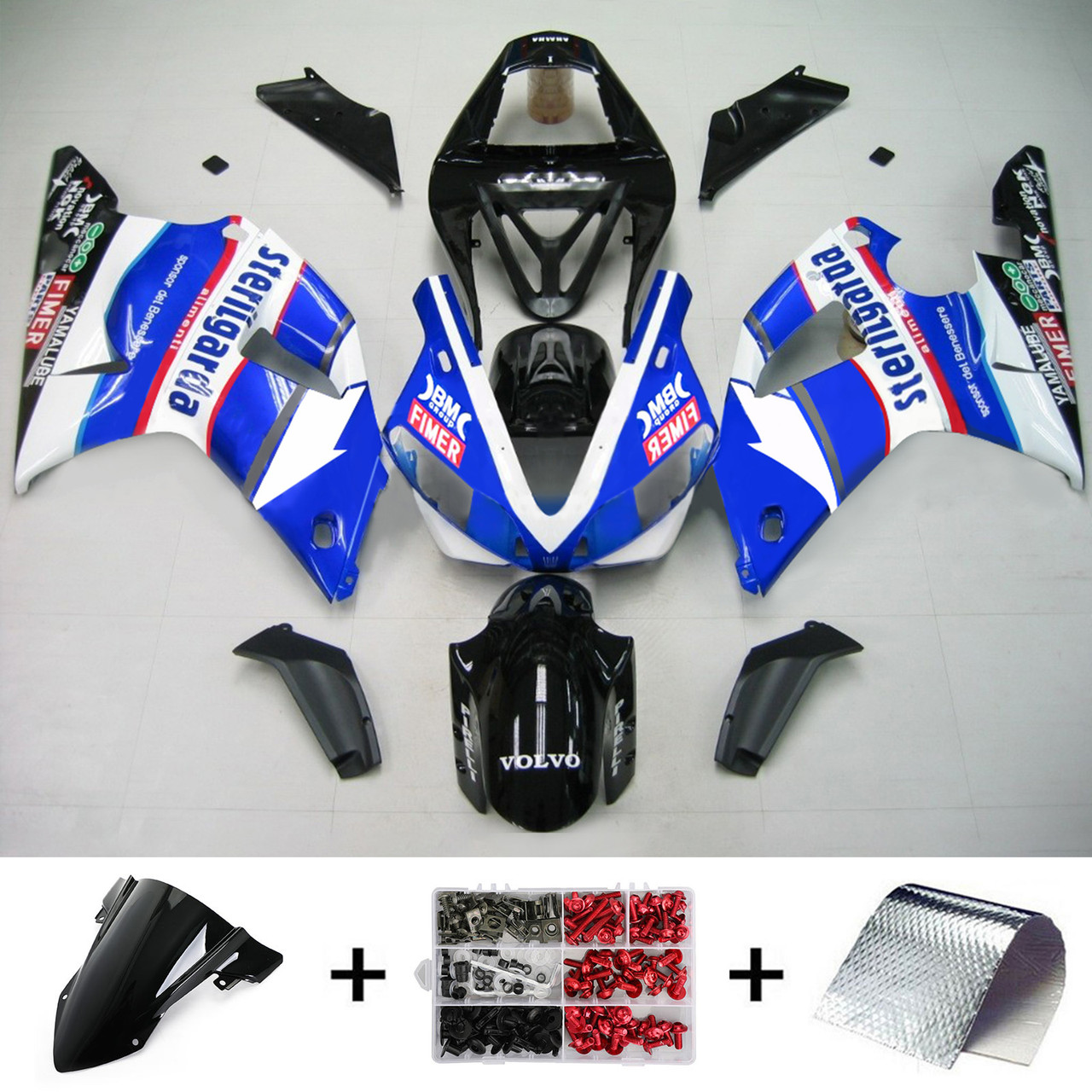 Yamaha YZF 1000 R1 2000-2001 Amotopart Fairing Kit Generic #110