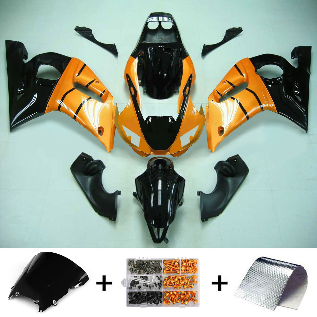 Yamaha YZF 600 R6 1998-2002 Amotopart Fairing Kit Generic #124