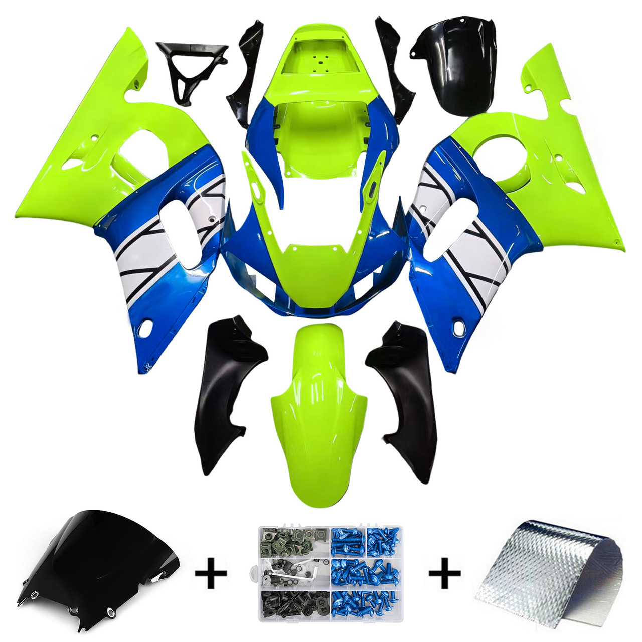 Yamaha YZF 600 R6 1998-2002 Amotopart Fairing Kit Generic #127