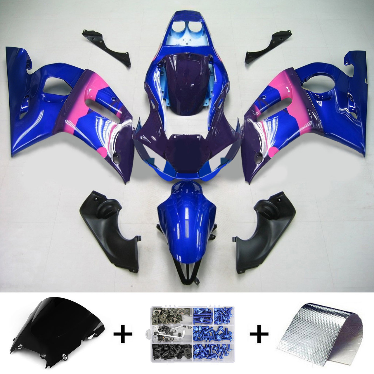 Yamaha YZF 600 R6 1998-2002 Amotopart Fairing Kit Generic #129