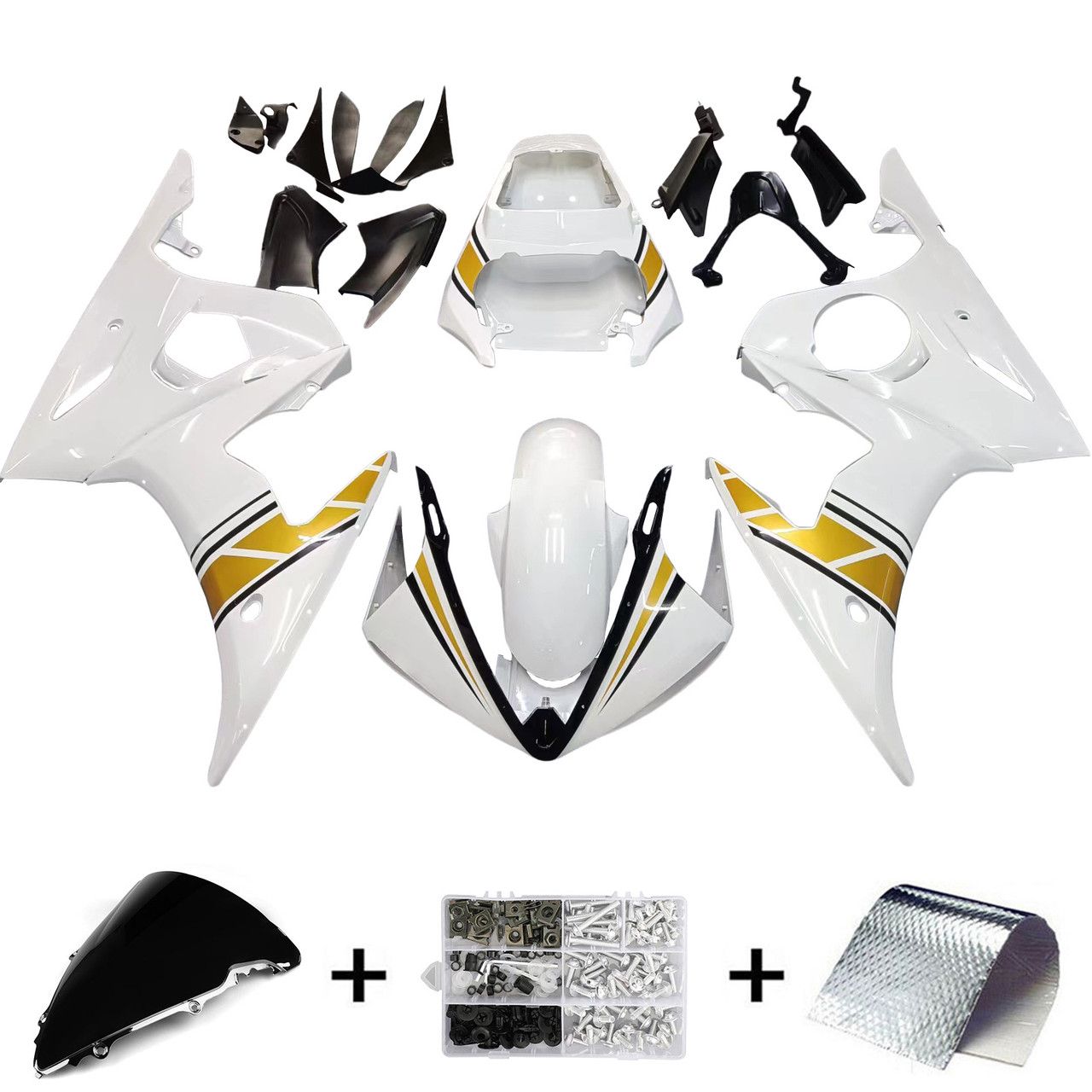 Yamaha YZF 600 R6 2003-2004 Amotopart Fairing Kit Generic #136