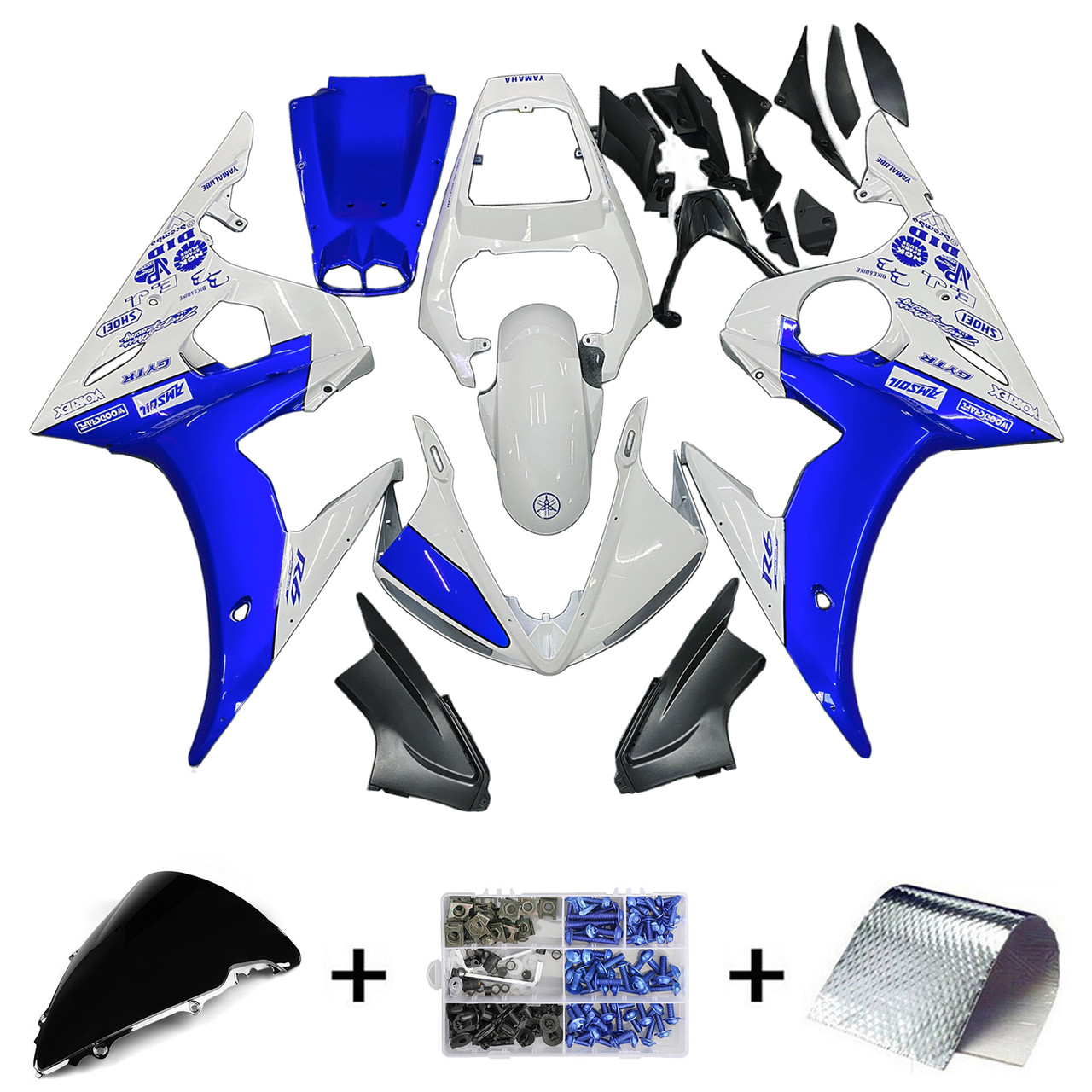 Yamaha YZF 600 R6 2003-2004 Amotopart Fairing Kit Generic #151