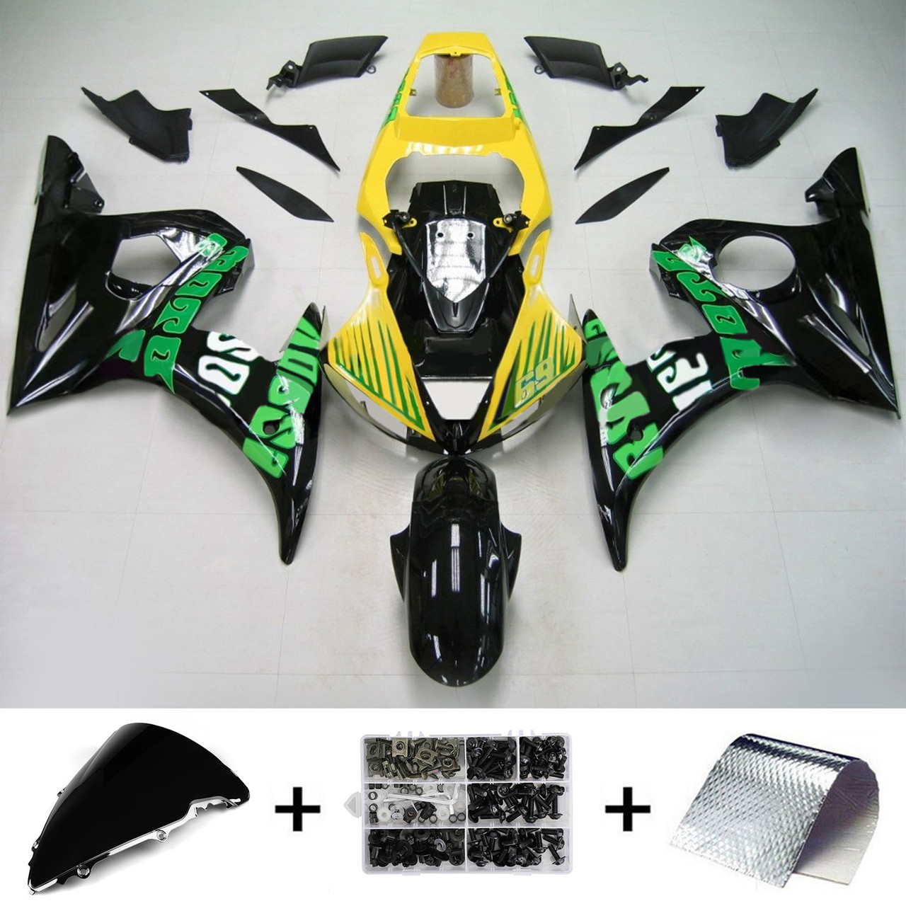 Yamaha YZF 600 R6 2003-2004 Amotopart Fairing Kit Generic #155