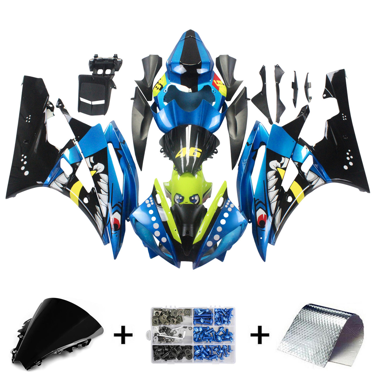 Yamaha YZF 600 R6 2006-2007 Amotopart Fairing Kit Generic #138