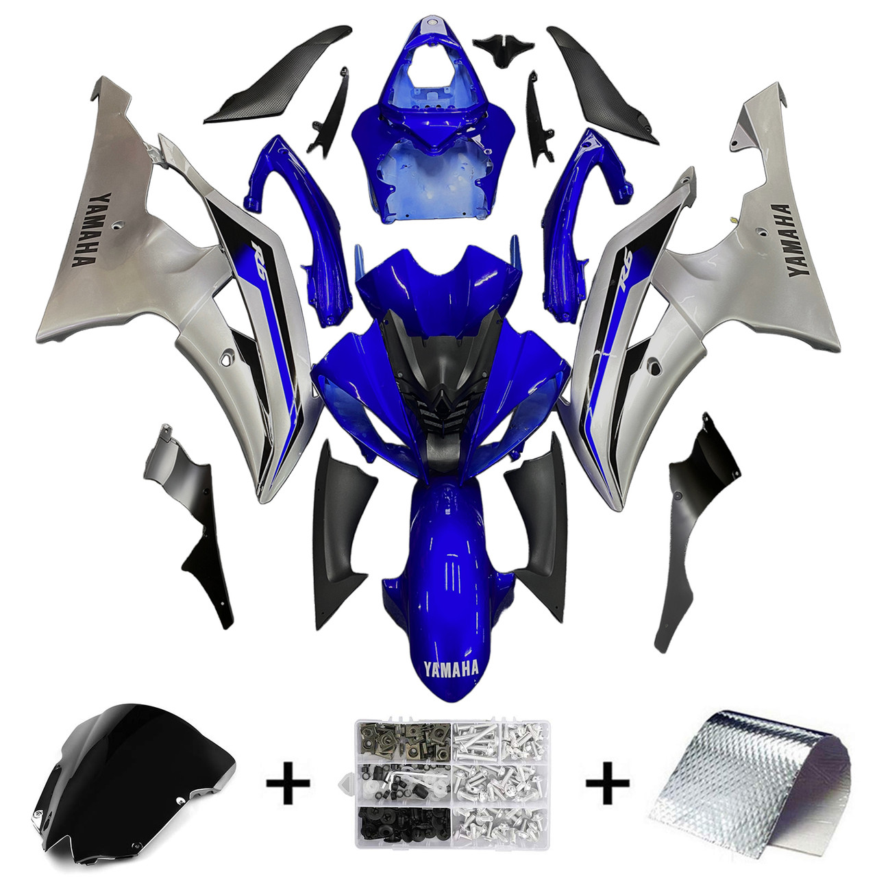  Yamaha YZF 600 R6 2008-2016 Amotopart Fairing Kit Generic #158