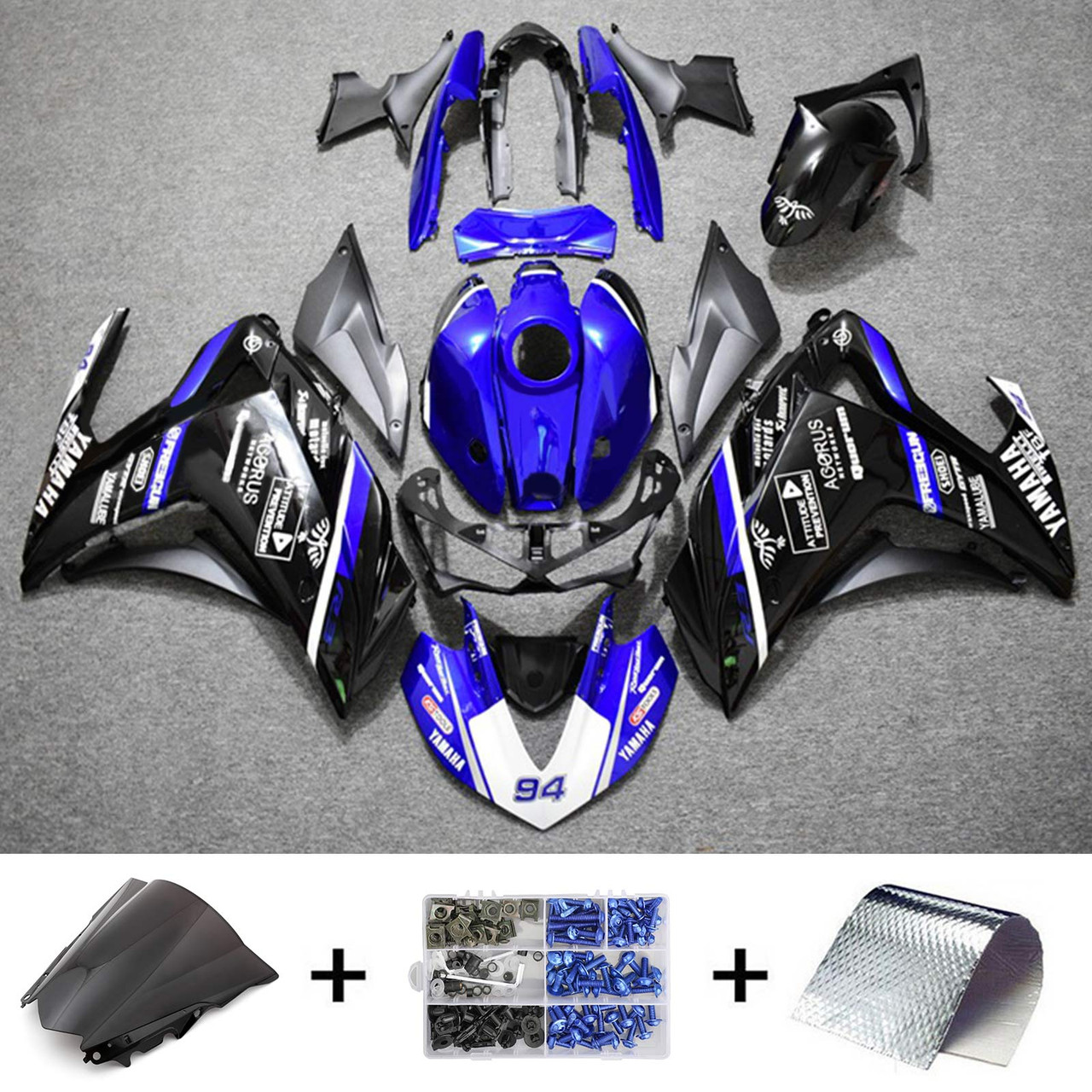 Yamaha YZF R3 (2014-2018) YZF R25 (2015-2017) Amotopart Fairing Kit Generic #119