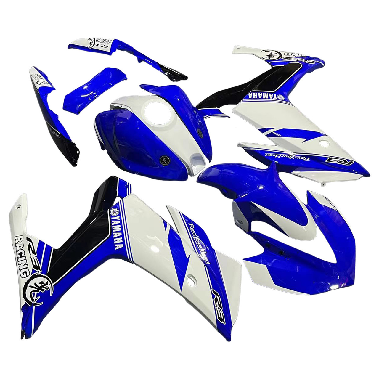 Yamaha YZF R3 (2014-2018) YZF R25 (2015-2017) Amotopart Fairing Kit Generic #122