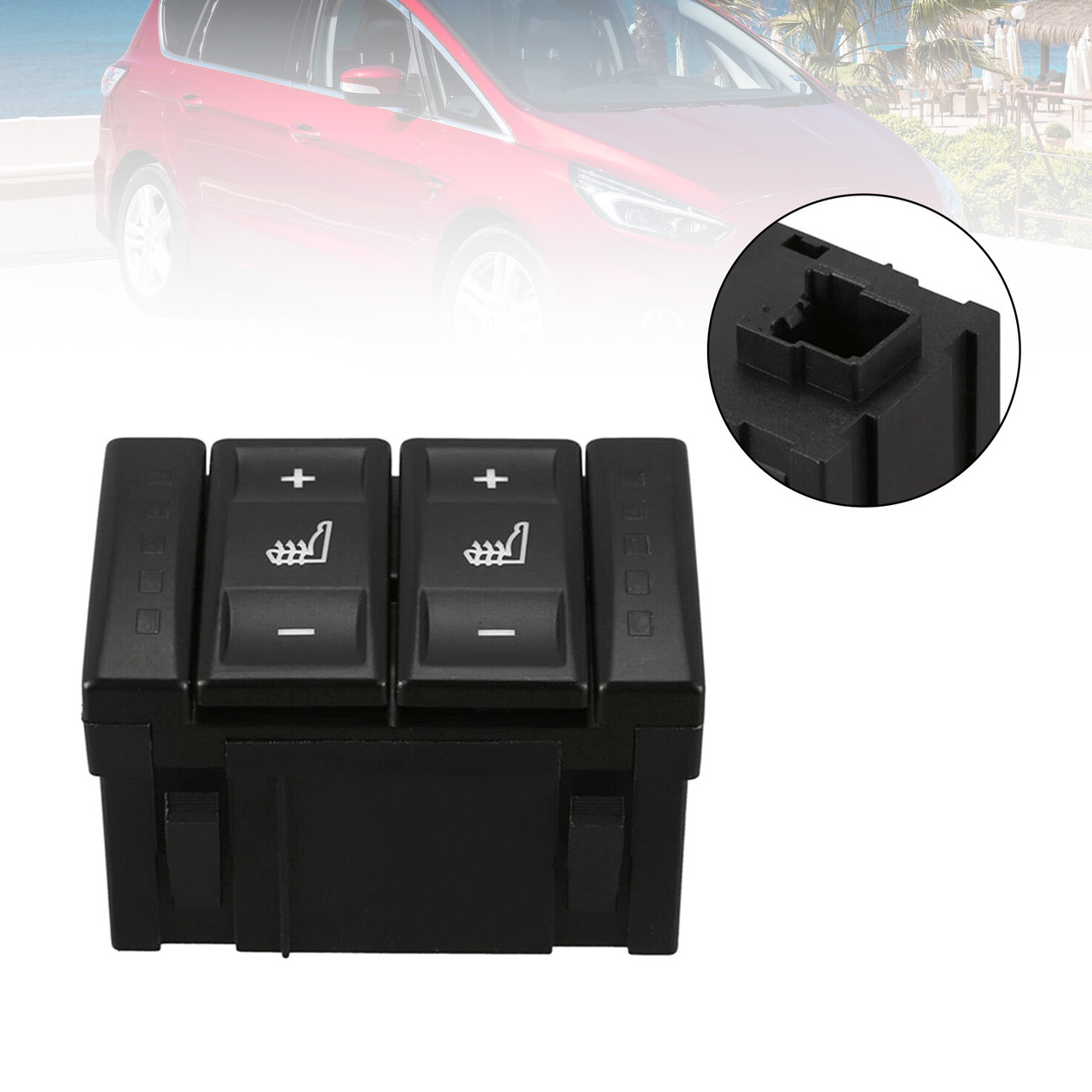 Heated Seat Switch Dual Switch For Ford Mondeo MK4 Galaxy MK3 S-MAX BS7T19K314AB