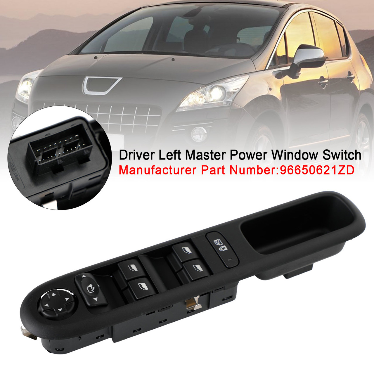 Driver Left Master Power Window Switch For Peugeot 3008 5008