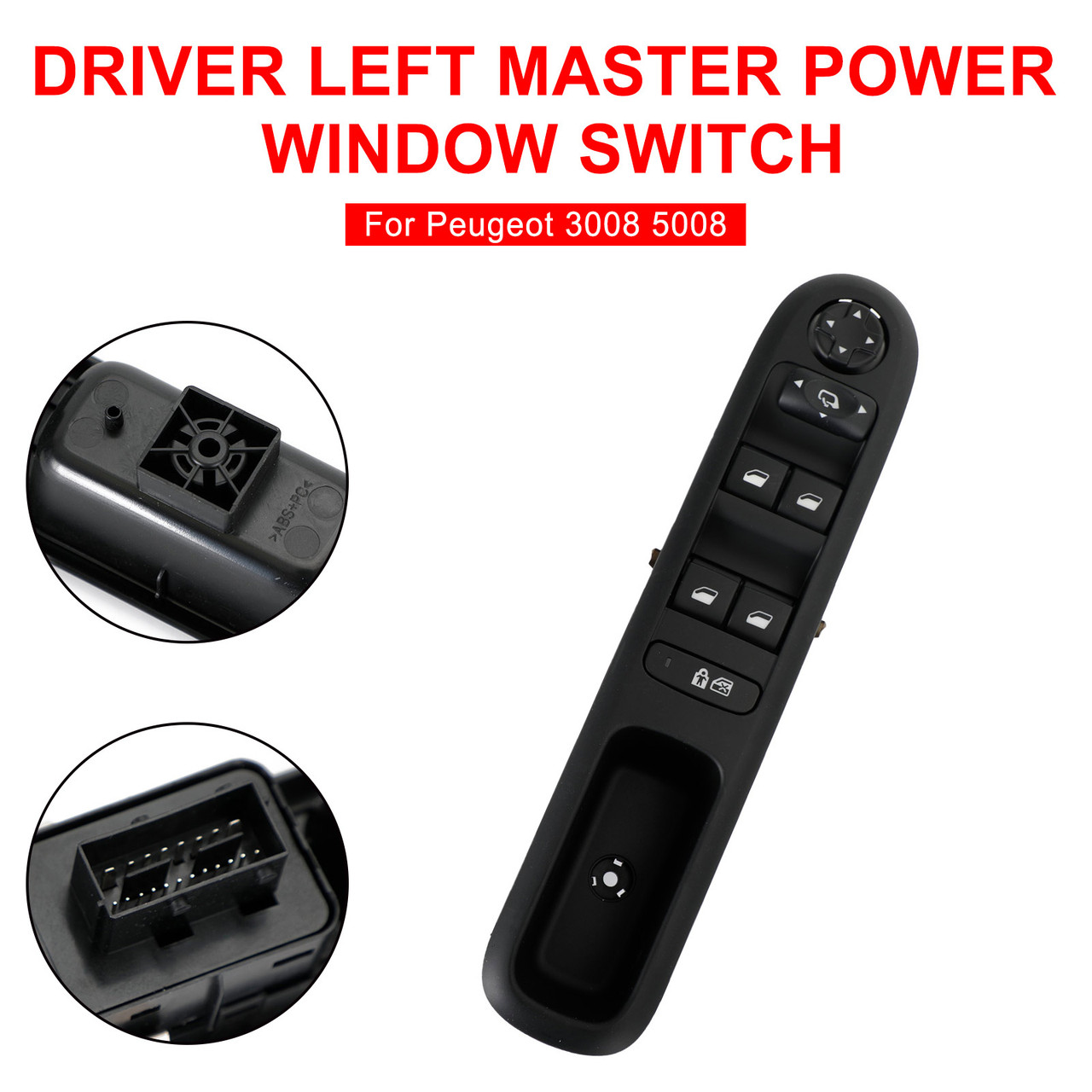 Driver Left Master Power Window Switch For Peugeot 3008 5008