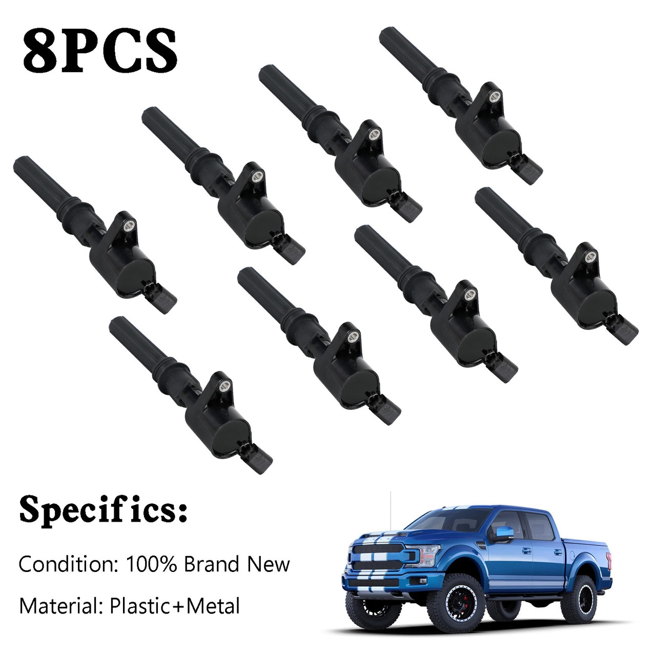 8x DG508 Ignition Coil 8W7E-12A366-AA For F150-F550 Mustang